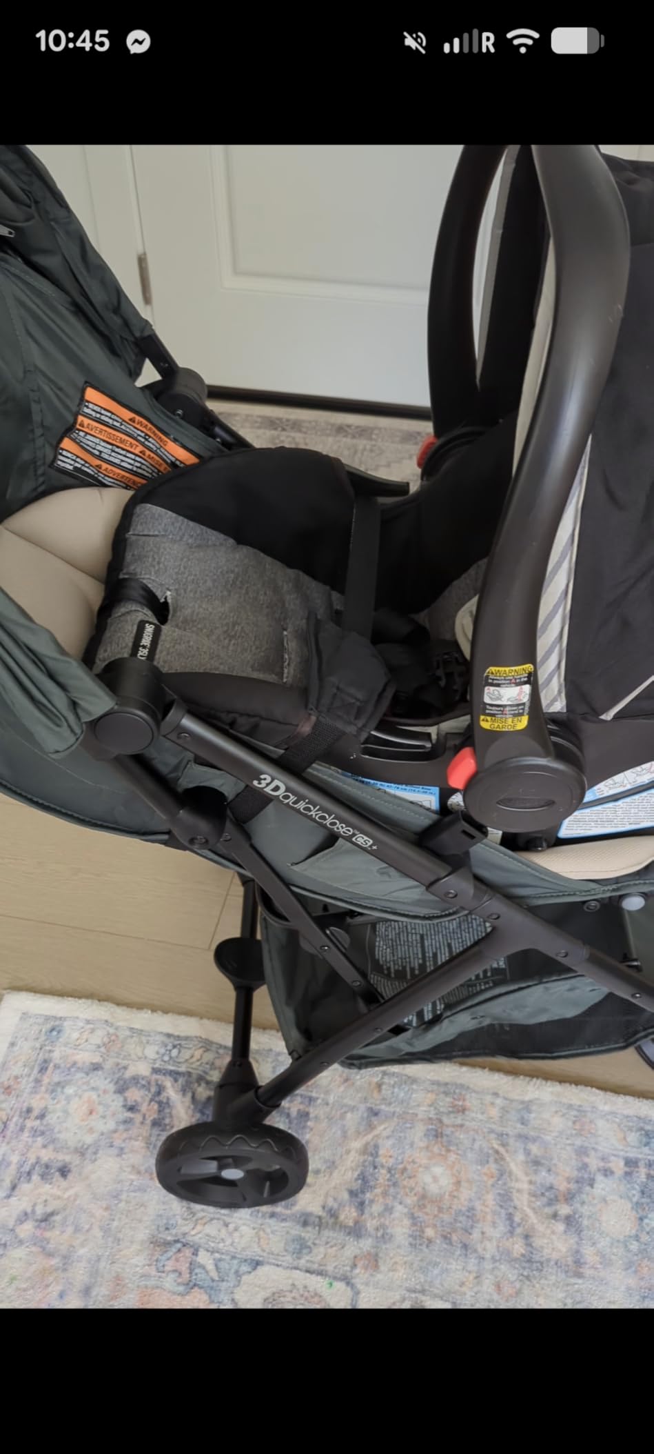 Ingenuity 3Dquickclose CS+ Compact Fold Stroller – Lightweight Stroller with Oversized Canopy, Extra-Large Storage and Compact Fold, Forest customer photo 2