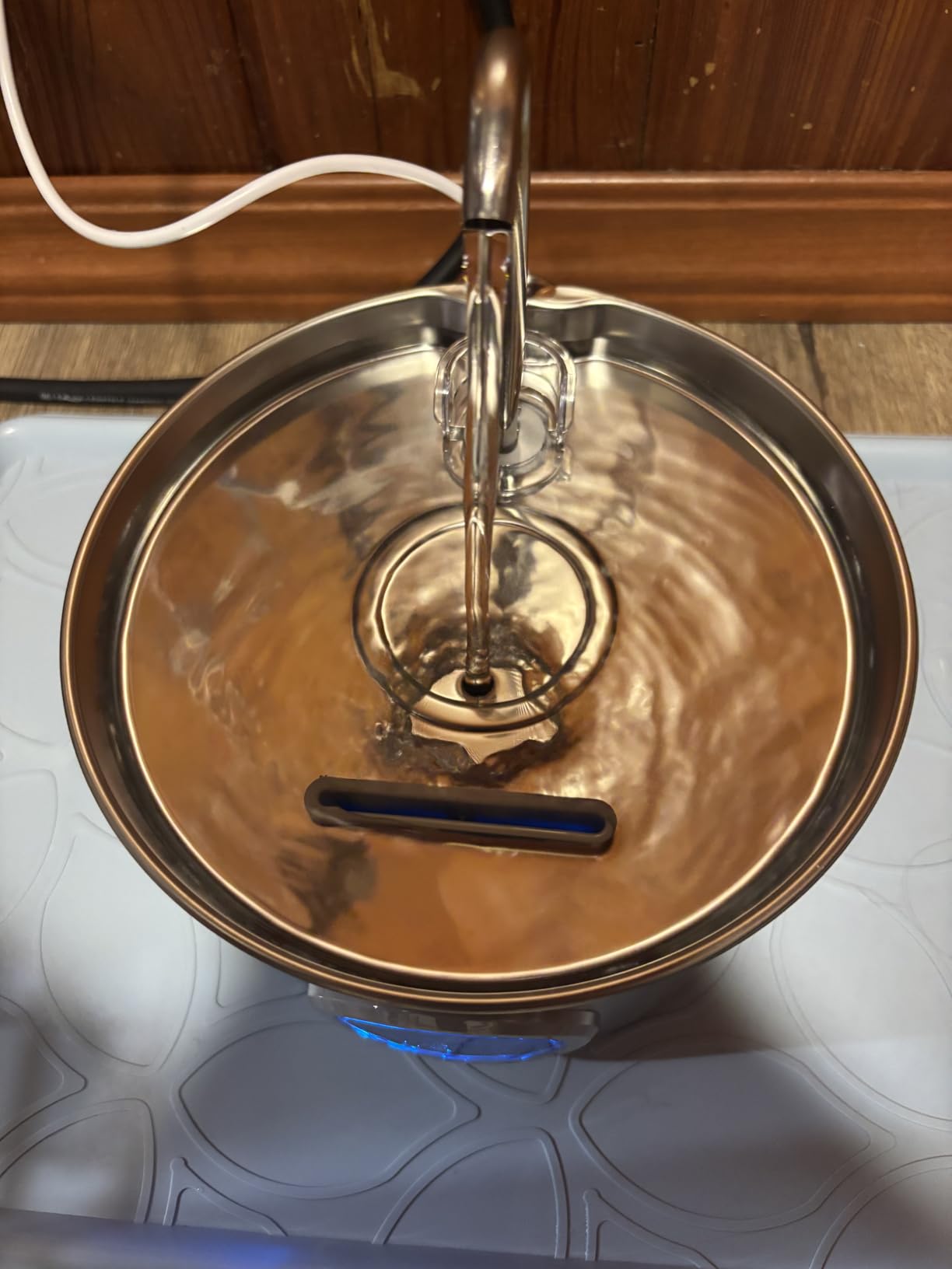 Cat Water Fountain Stainless Steel: 74oz/2.2L Cat Fountain for Drinking - Pet Water Fountain for Cats Inside - Quiet Cats Water Bowl Dispenser - Kitty Drinking Fountains - for Pets& Small Animals customer photo 1