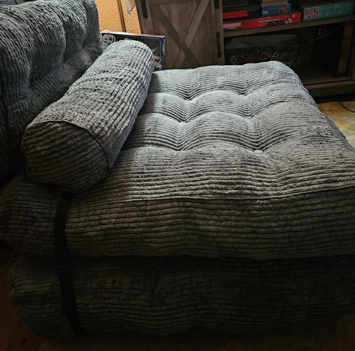 MAXYOYO Folding Sofa Bed, Convertible Chair Bed with Pillow customer photo 2