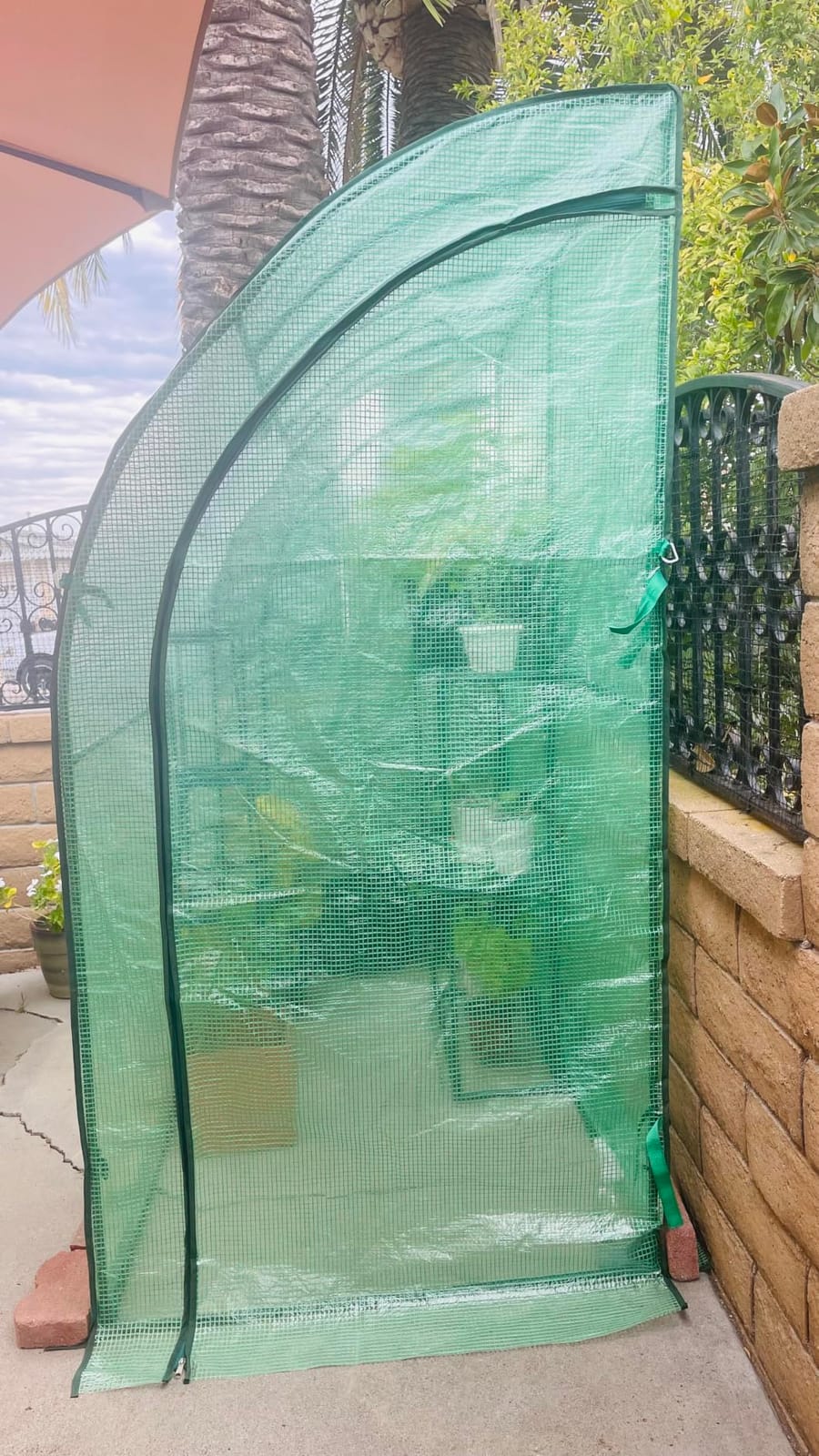 VEVOR Walk-in Tunnel Greenhouse, 14.6x6.4x6.3 ft Hoop House Greenhouse Tunnel, Plant Hot House with Galvanized Steel Frame, White PE Cover, Roll-up Zipper Door and 8 Windows for Outdoor customer photo 2