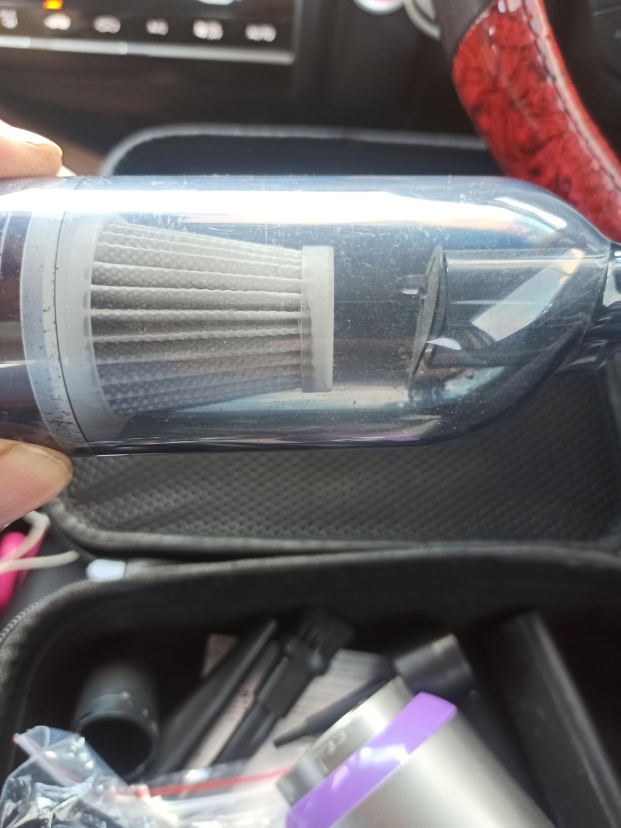 Vacuum/Air Duster Super Power Mini Car Vacuum Cleaner 4-in-1 air Blower Gun customer photo 1