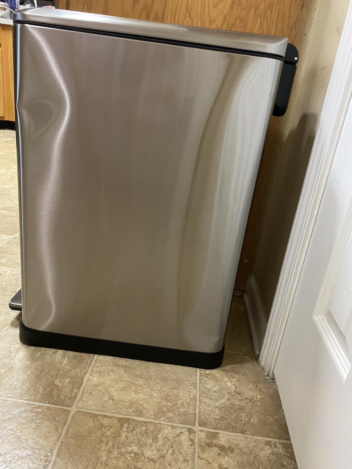 Home Zone Living 13 Gallon Kitchen Trash Can with Dual Compartments customer photo 1