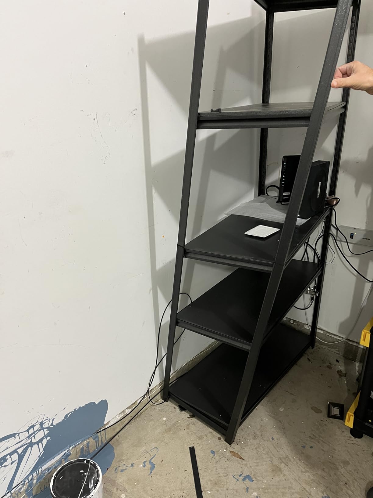 Metal Garage Shelving Unit, Heavy Duty 5-Tier Adjustable Storage shelves, Steel Shelving, 3000 lbs Capacity, Industrial Shelves for Heavy Tools and Equipment, Ideal for Garage, Basement, Black, 72