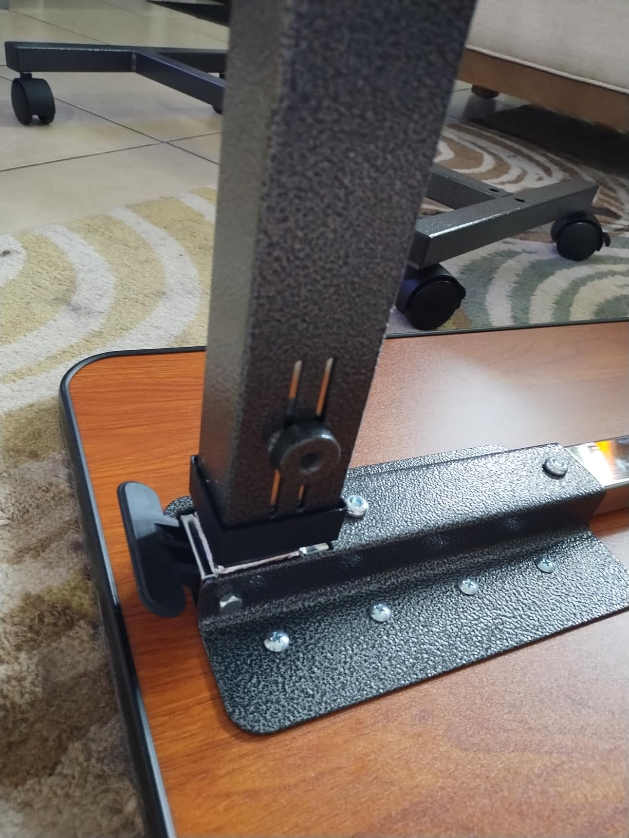 Medical king Adjustable Overbed Bedside Table Hospital Table customer photo 1