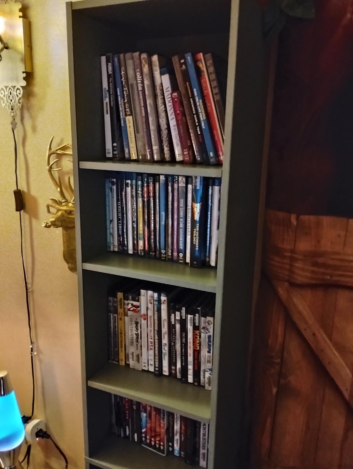 FOTOSOK Bookshelf Bookcase 8-Tier Narrow Bookshelf Tall CD Media Tower Rack customer photo 1