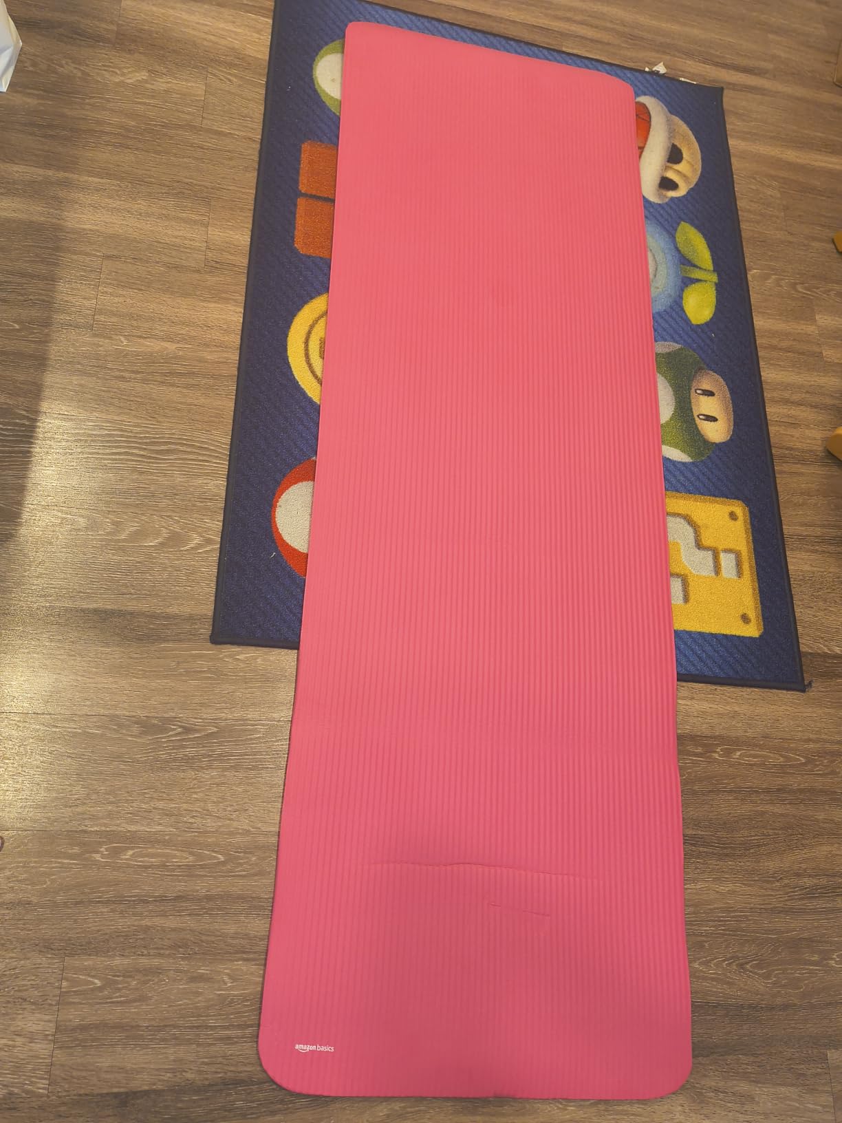 Amazon Basics Extra Thick Exercise Yoga Mat with Carrying Strap customer photo 2
