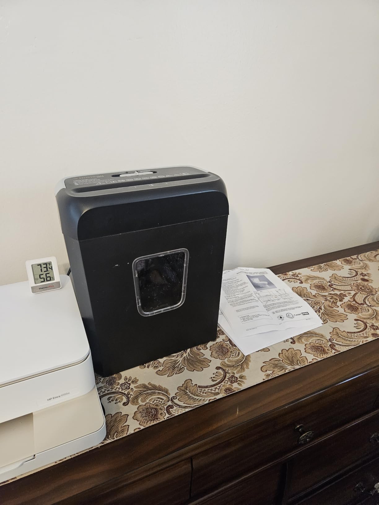 Bonsaii 6-Sheet Cross Cut Paper Shredder for Home, 3.4 Gal Bin | P-4 Security Level, Shreds Credit Cards, Staples & Paper Clips, with Portable Handle, Small Shredder for Home Office,C237-B customer photo 1