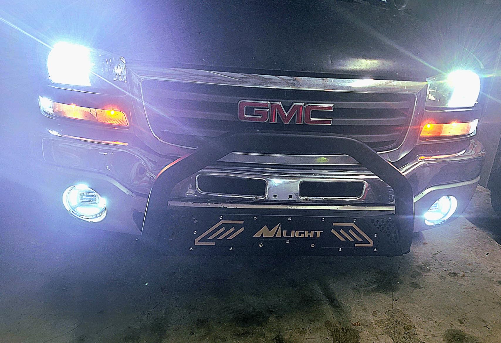 Nilight Bull Bar with Light for 2007-2018 Chevy Silverado GMC Sierra 1500 customer photo 1