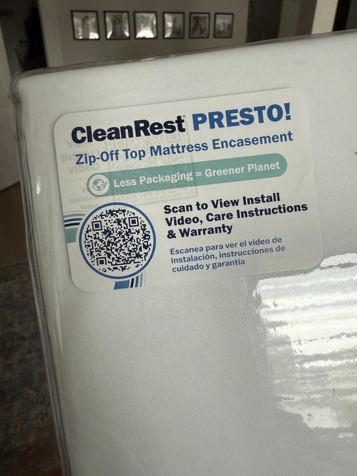 CleanRest PRO Presto! Zip-Off Top Mattress Encasement for EZ Washing, Full Size, Waterproof Mattress Protector - Bed Bug, Dust Mite & Allergen Proof - 1 Person Install, No Mattress Lifting to Wash customer photo 1