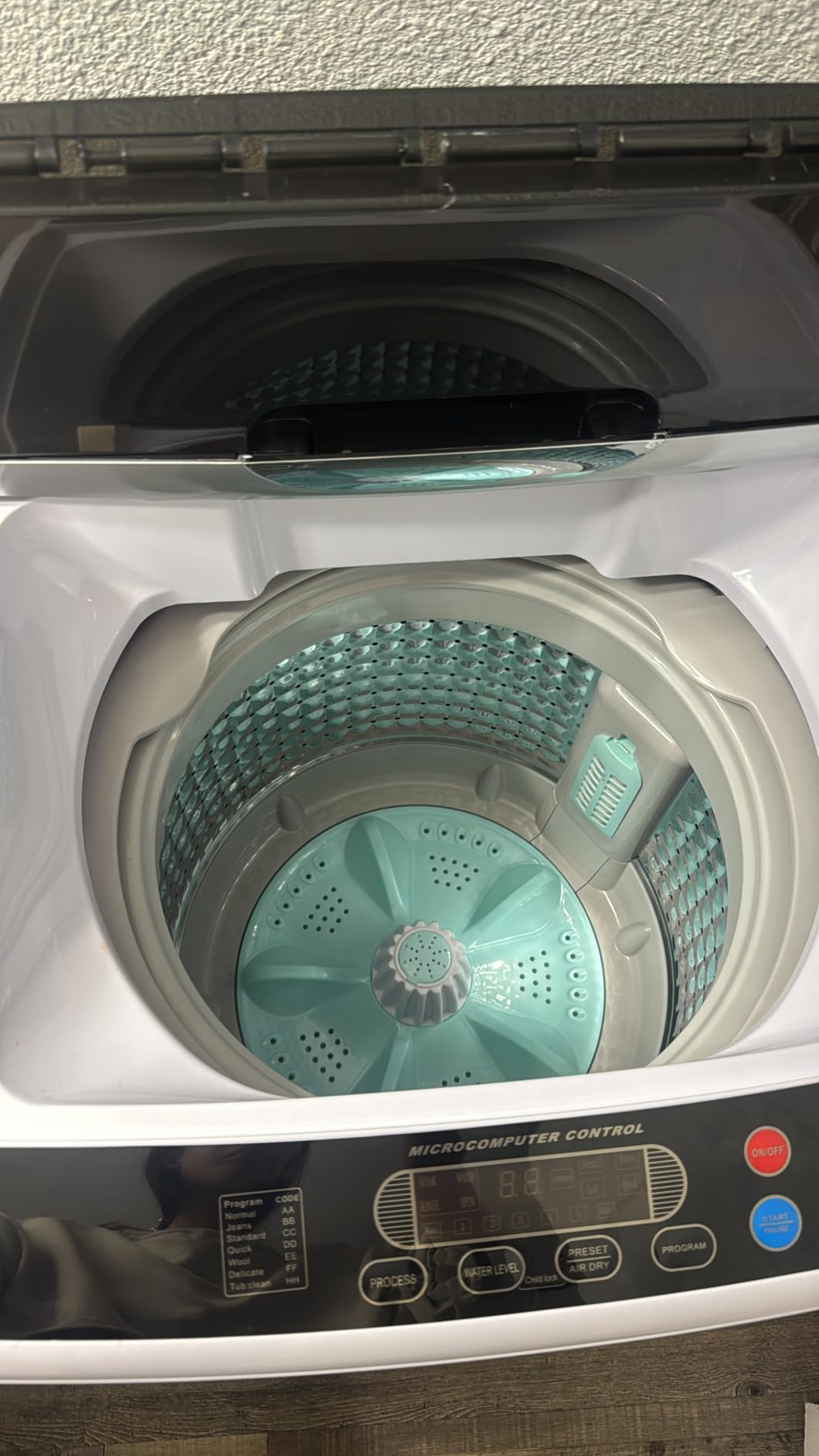 ROVSUN 25LBS Portable Washing Machine, Full-Automatic Electric Laundry Machine with Stainless Steel Drum, Compact Washer and Spin Dryer Combo with Drain Pump for Home, Apartment customer photo 2