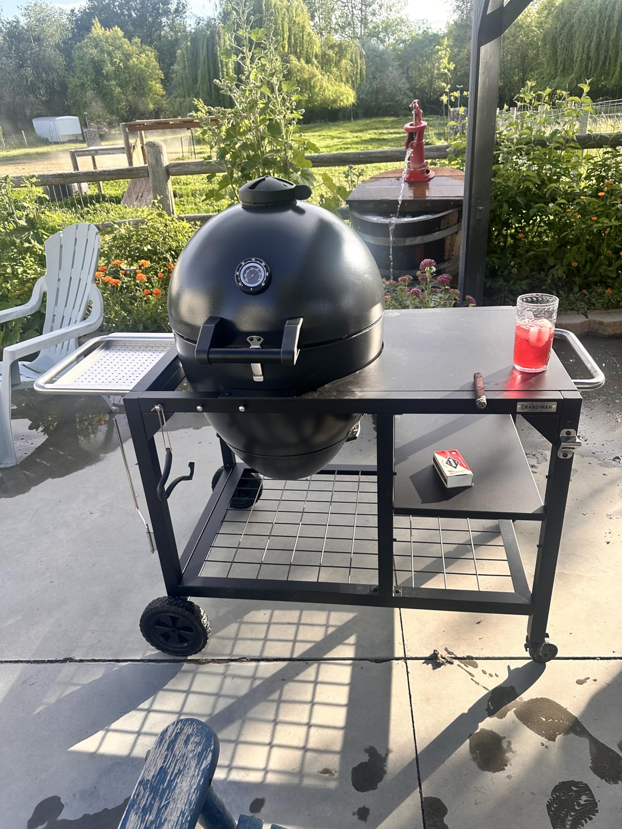 Brand-Man Steel Kamado Charcoal Grill & Smoker customer photo 2