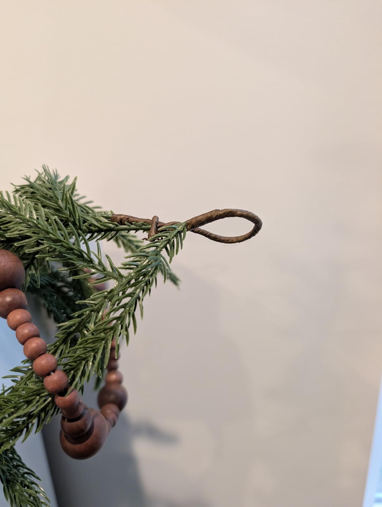 Alupssuc 9FT Christmas Garland, Artificial Real Touch Norfolk Pine Garland customer photo 2