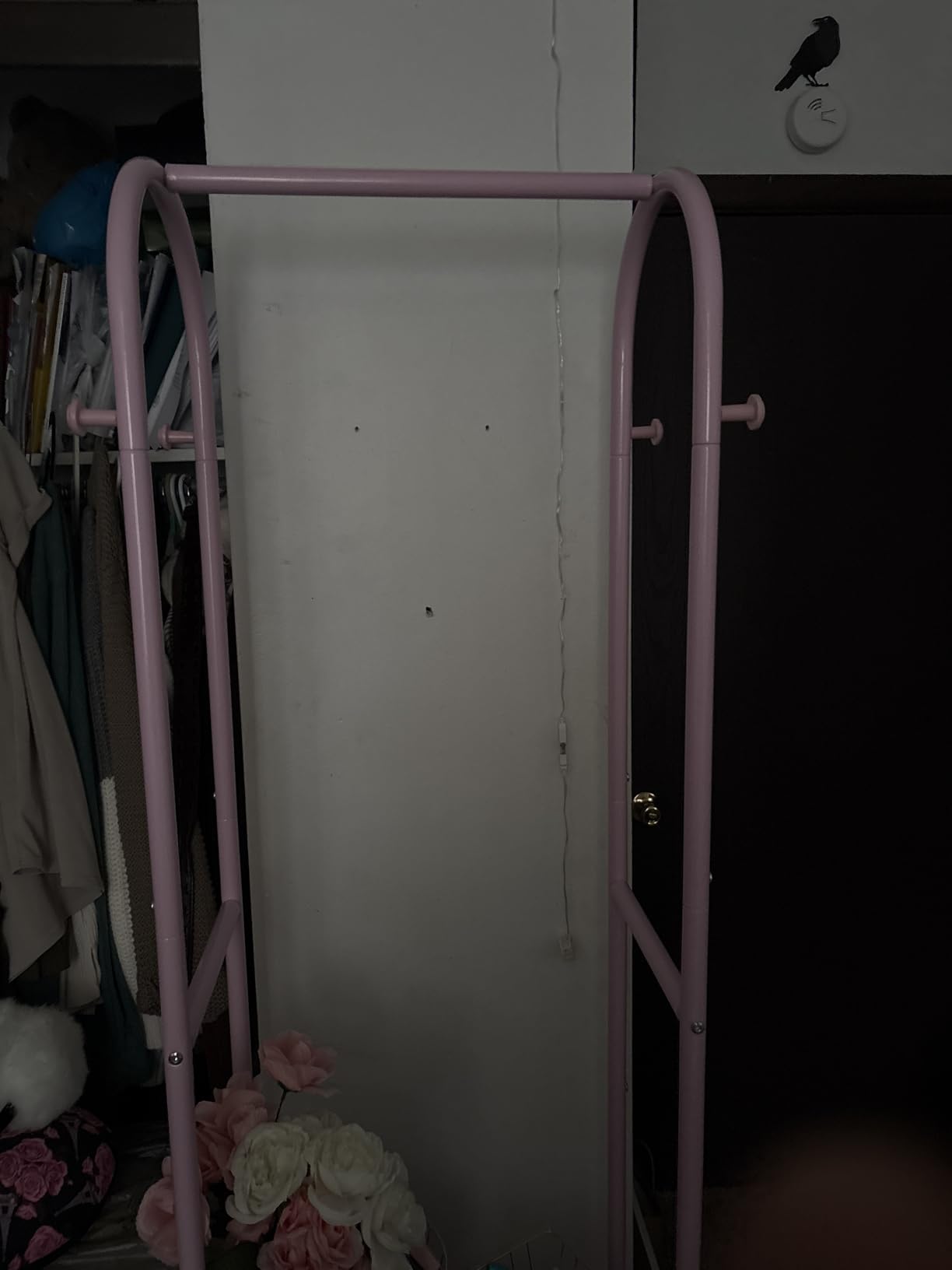 Kaitiemoo Clothing Rack, Mobile Garment Rack with Wheels & 3 Shelves, Gold customer photo 2