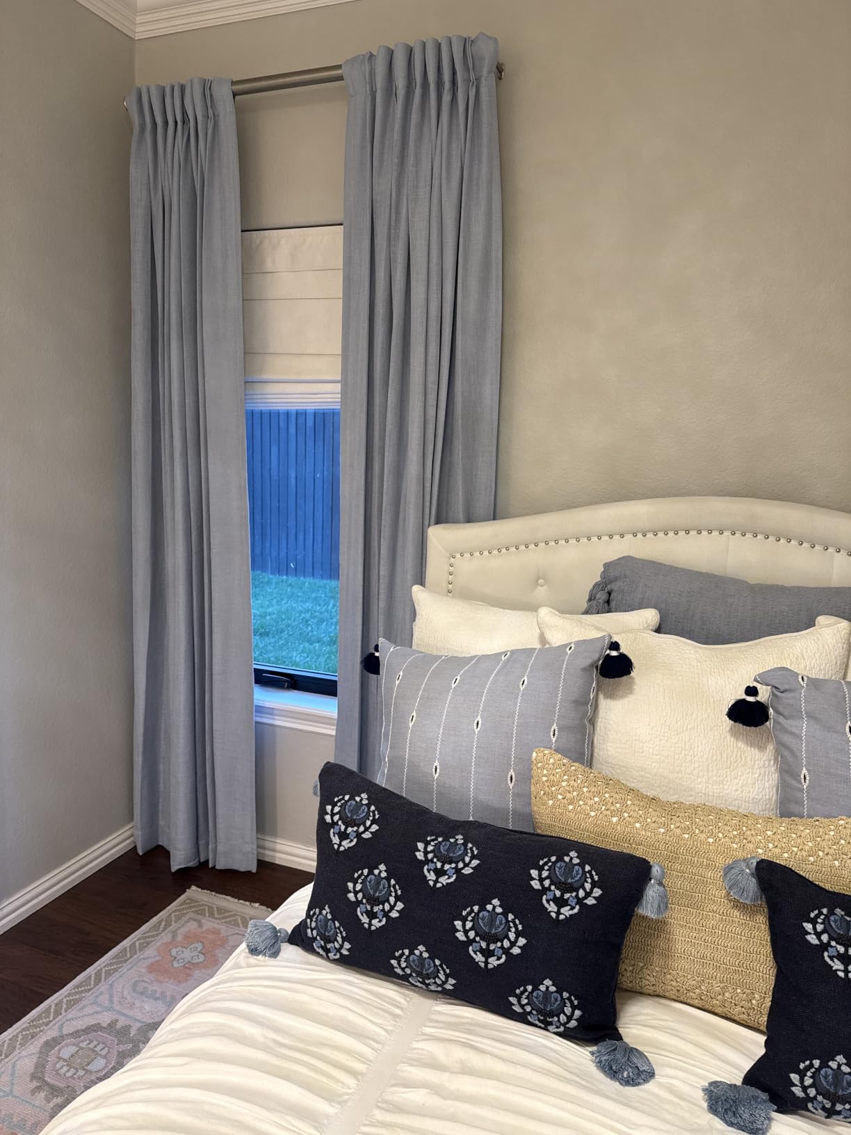 LazBlinds No Drill Cordless Roman Shades for Windows, 27