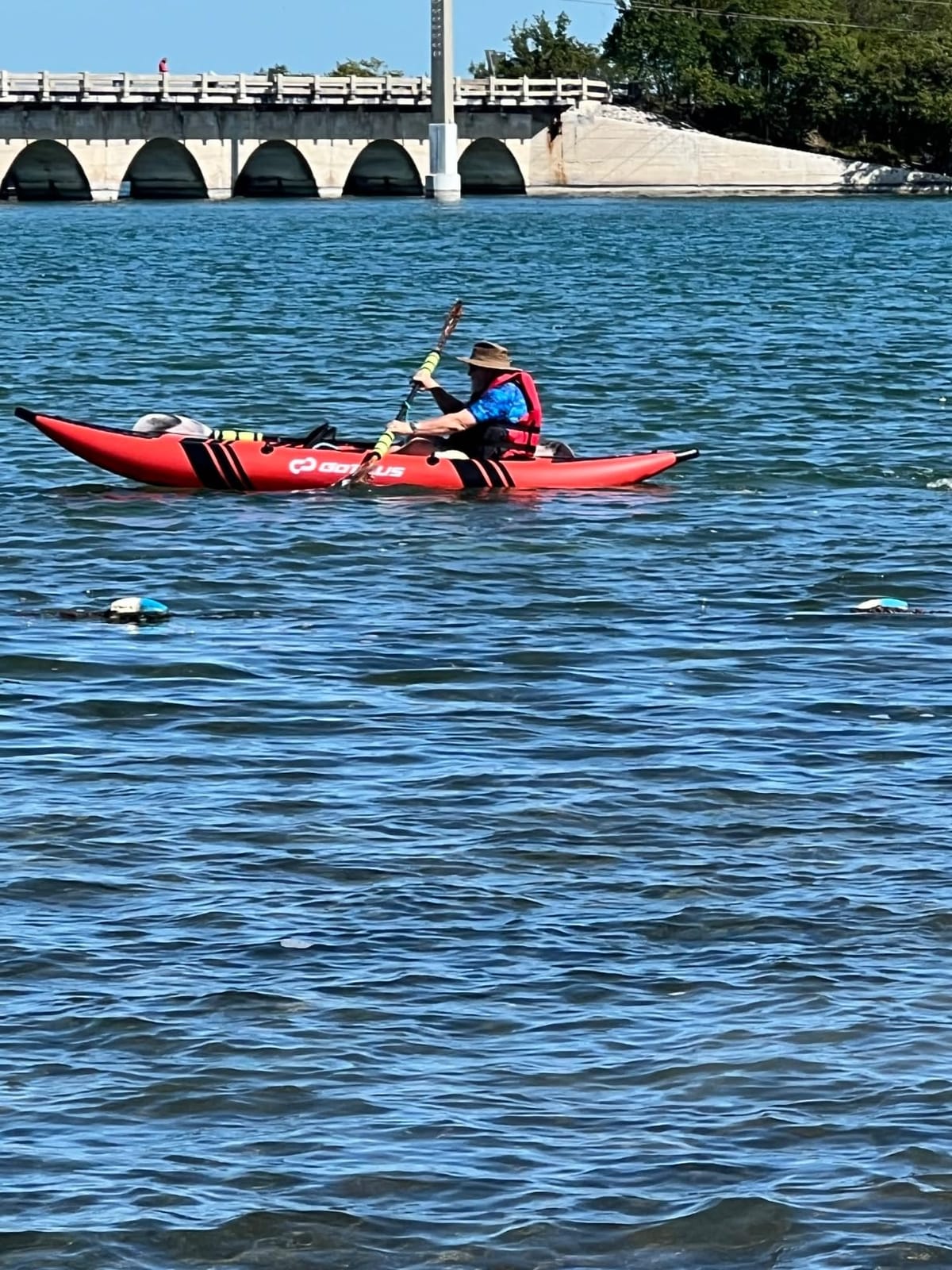 Goplus Tandem Inflatable Kayak, 12.5FT 2-Person Kayak Set for Adults customer photo 2