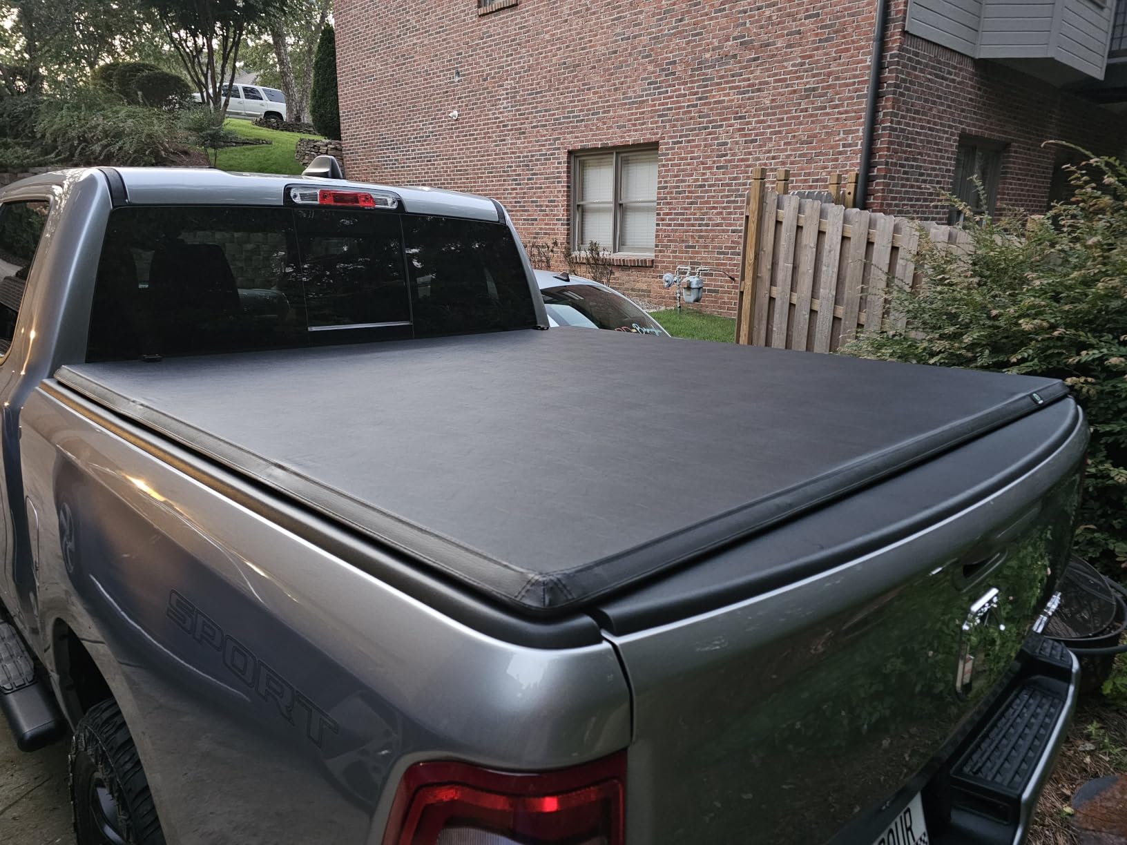 Soft Tri-Fold Truck Bed Tonneau Cover for Dodge Ram 1500 2009-2026 5.7ft customer photo 2