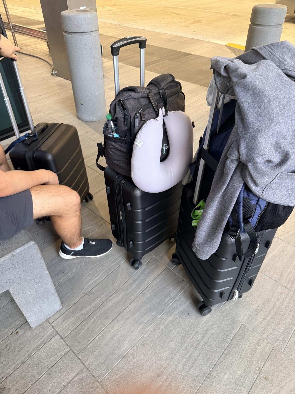 Sweetcrispy 3 Piece Luggage Set, Expandable Suitcase with Spinner Wheels customer photo 1