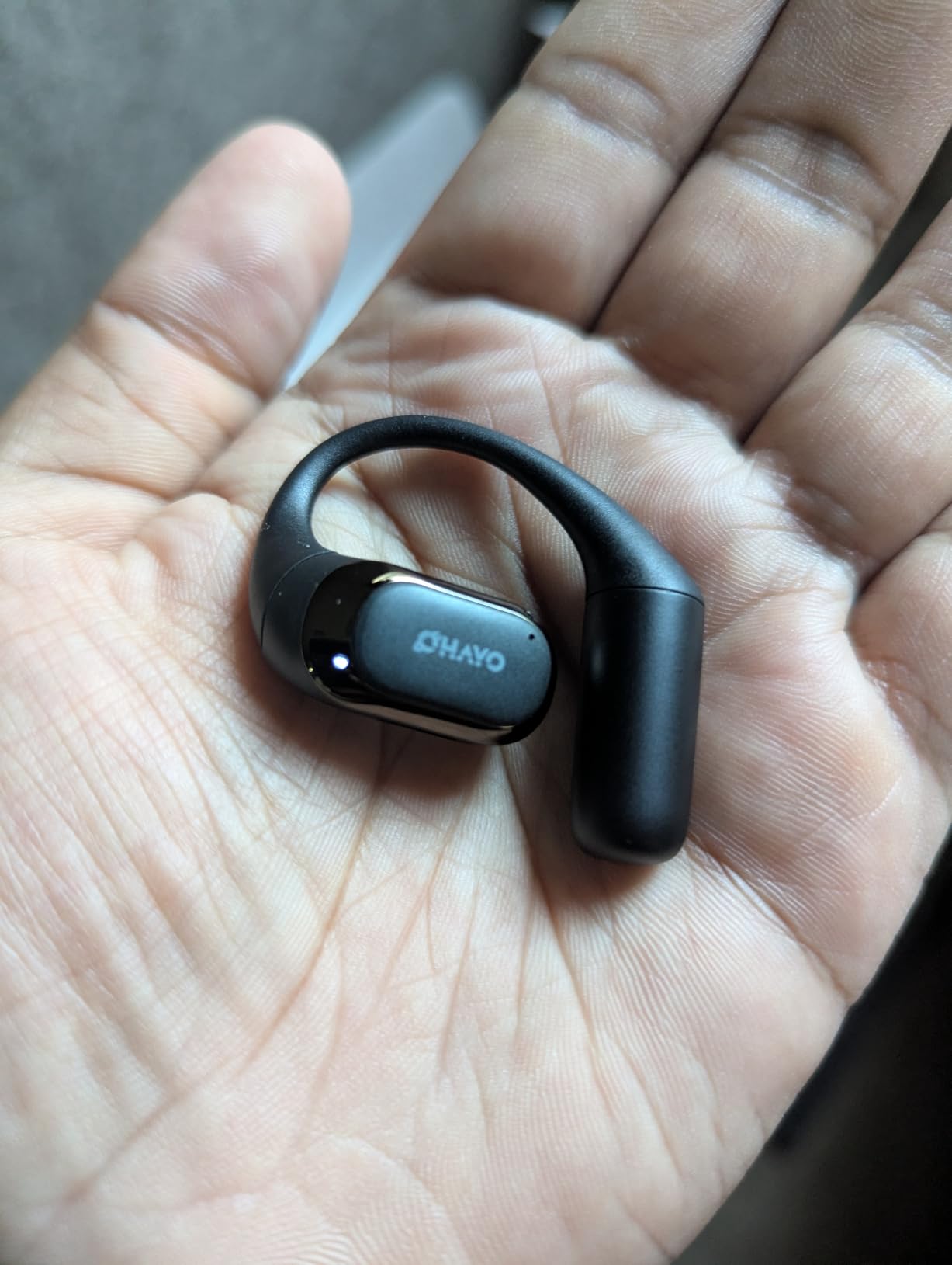 OHAYO Open Ear Headphones,Over Ear Earbuds with Ergonomic Earhook,Bluetooth Headphones 5.4 with Smart Digital Display,40H Playtime,IPX6 Waterproof,Touch Control Operate Fit Cycling,Running,Workout customer photo 2