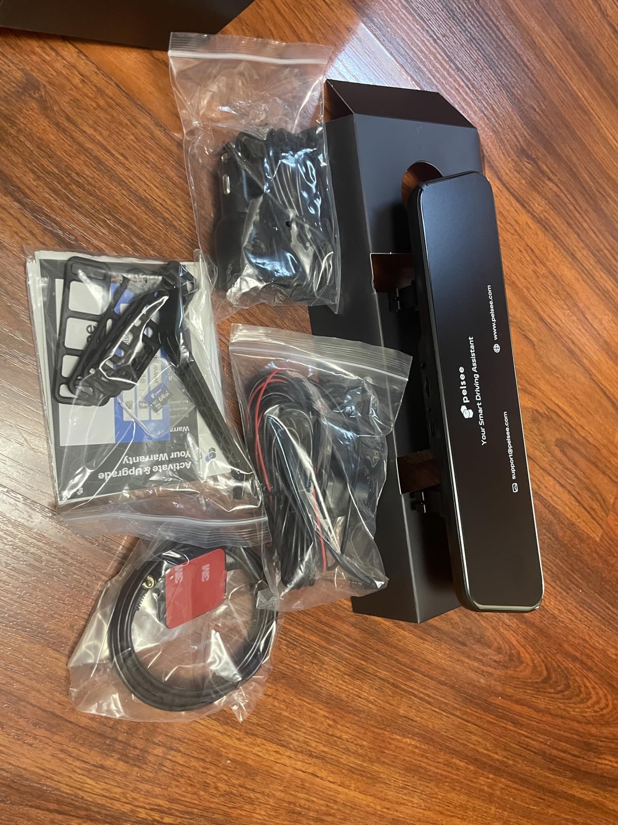 Pelsee 4K Mirror Dash Cam with STARVIS 2 Sensor, 64GB Card Included customer photo 2