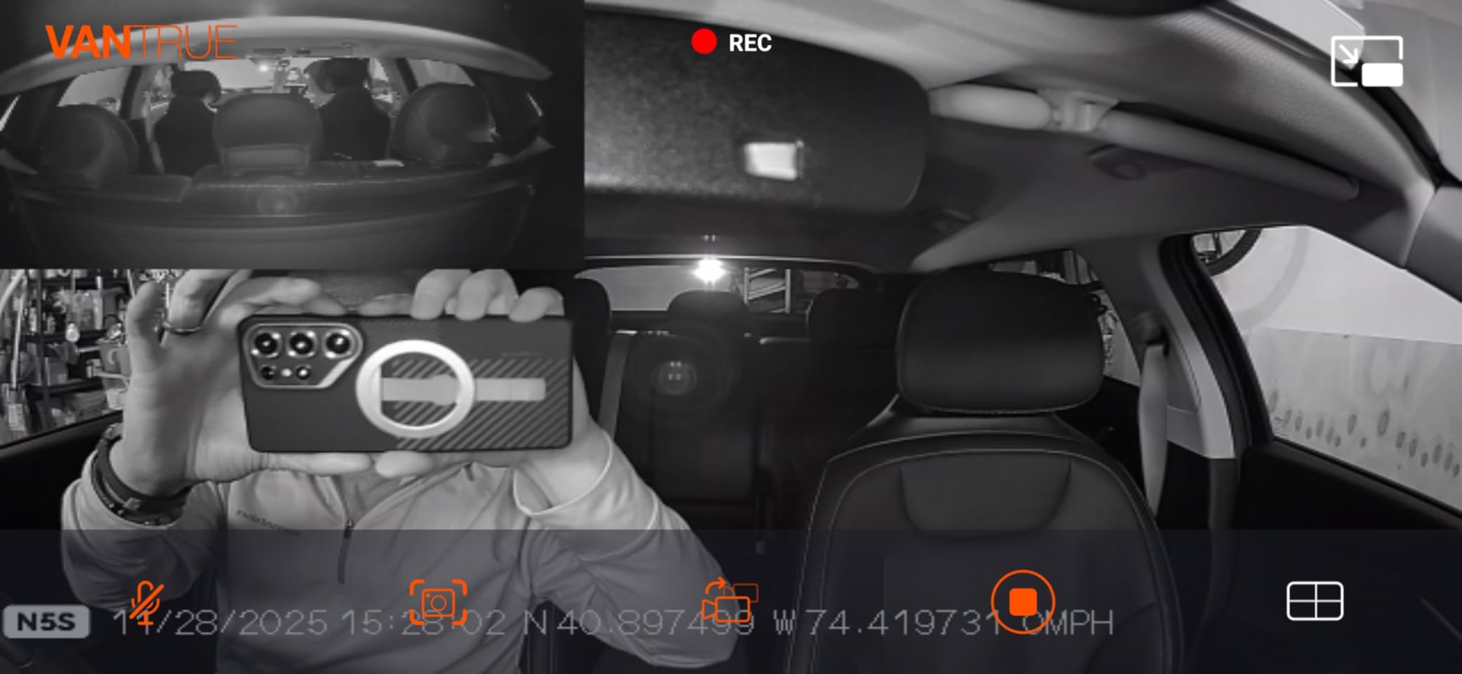 Vantrue N5S 4 Channel 360 Degree 2.7K Dash Cam customer photo 2