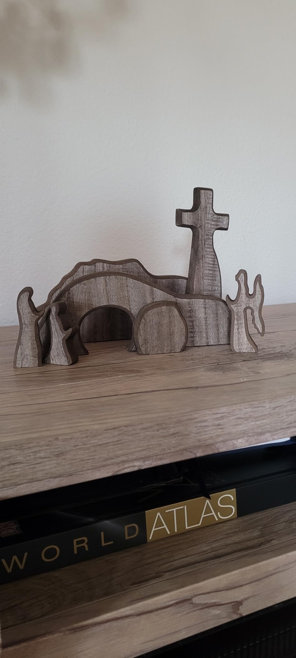 NEROSUN 13Pcs Wooden Christmas Nativity Scene Set customer photo 2