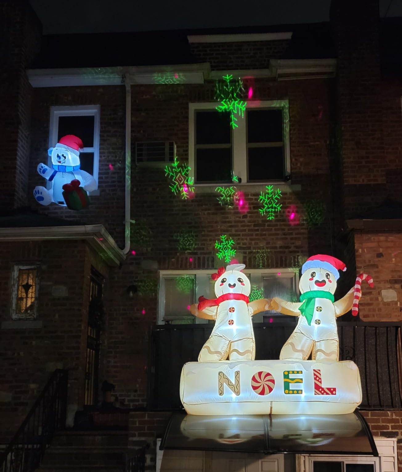 OurWarm 10FT Christmas Inflatable Outdoor Decoration, Giant Elf Inflatable Outdoor Christmas Blow up Yard Decorations with LEDs, Outdoor Christmas Inflatables for Outside Roof Lawn Holiday Xmas Decor customer photo 1