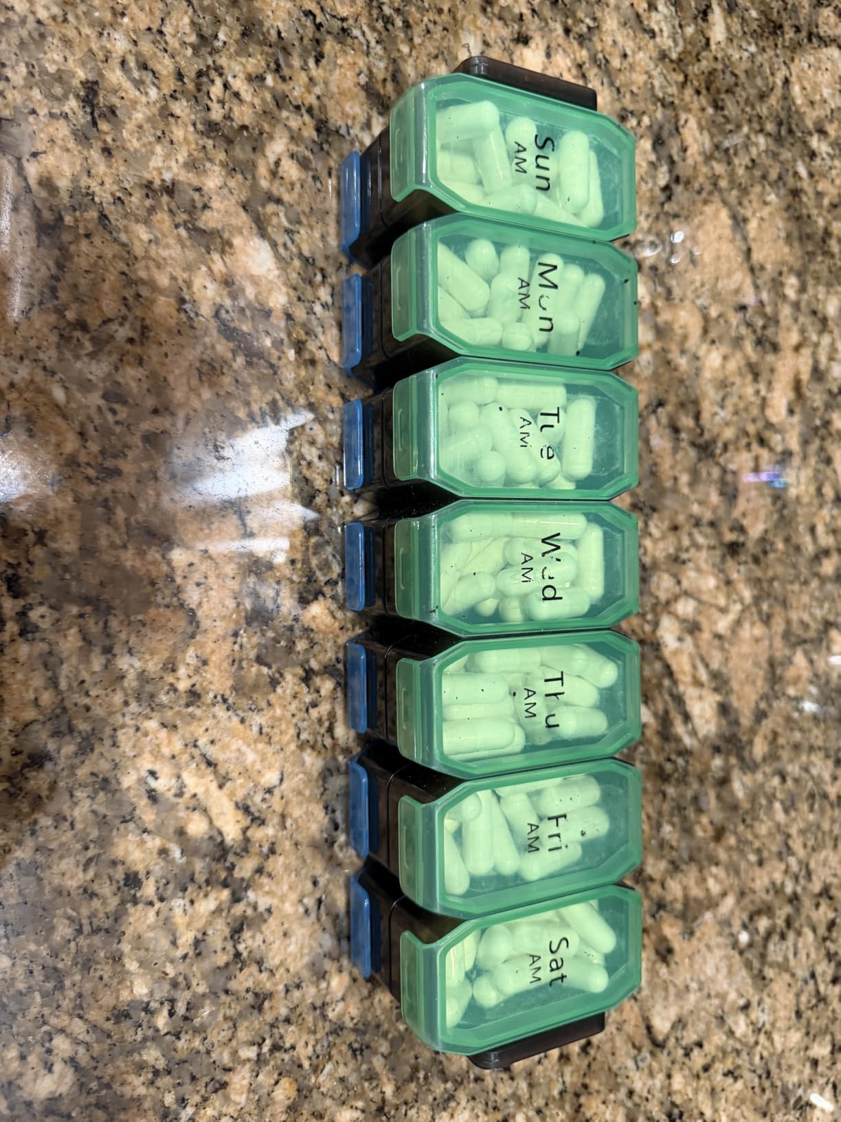 Extra Large Pill Organizer 2 Times a Day – XL Pill Box 7 Day with Big AM/PM Compartments – Fits Large Vitamins, Supplements & Gummies, for 7 or 14-Day Use, Color-Coded, Senior-Friendly, No Spills customer photo 2