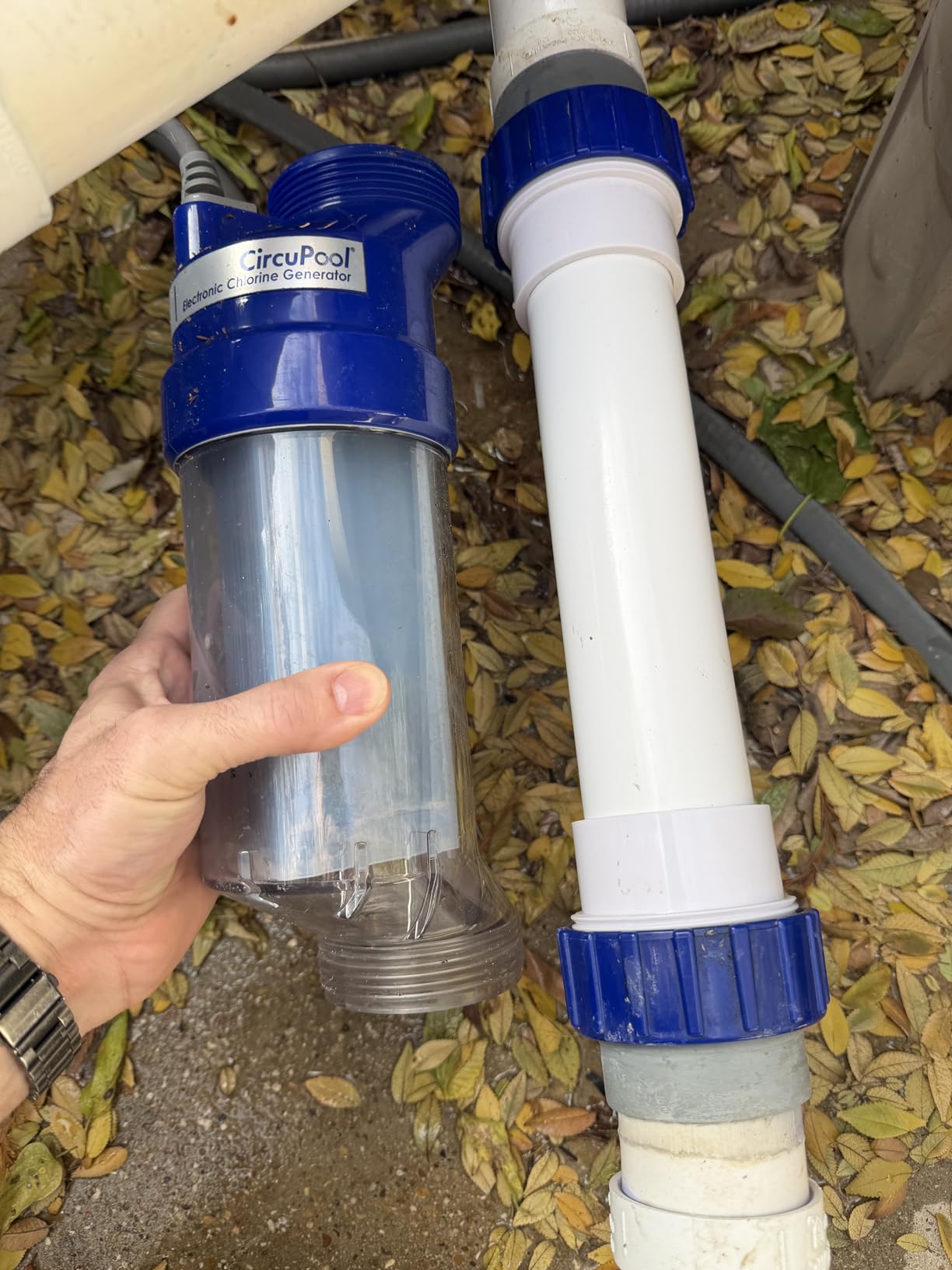 Salt Chlorine Generator - for Above Ground Pools up to 15,000 Gallons, Intelligent Saltwater Pool System with Auto Chlorine Calculation, Salt Level Detection & Smart Salt Addition Guidance customer photo 2
