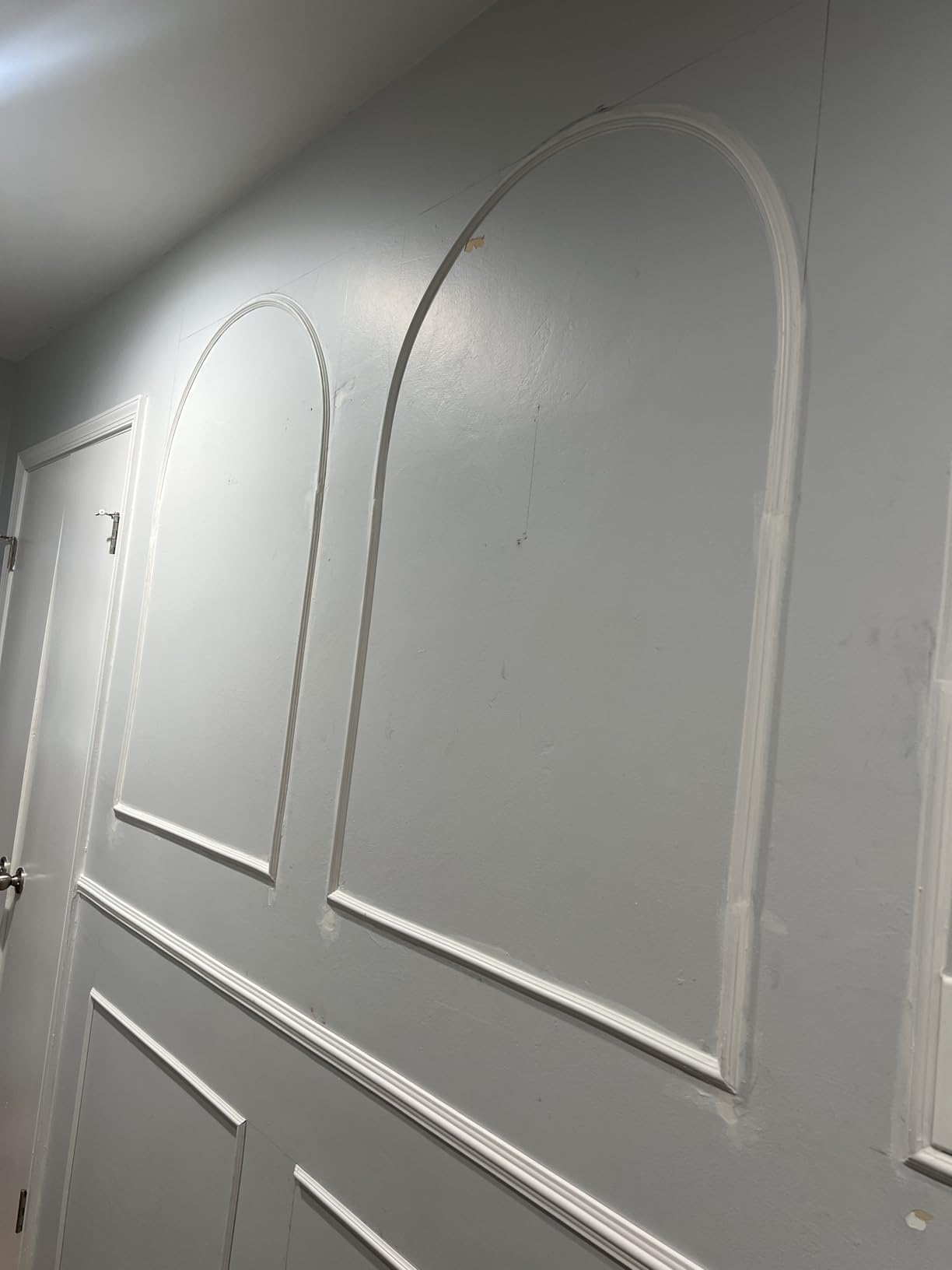 Art3d 30 ft Flexible Peel and Stick Crown Molding Trim, Wall Decor, White customer photo 1