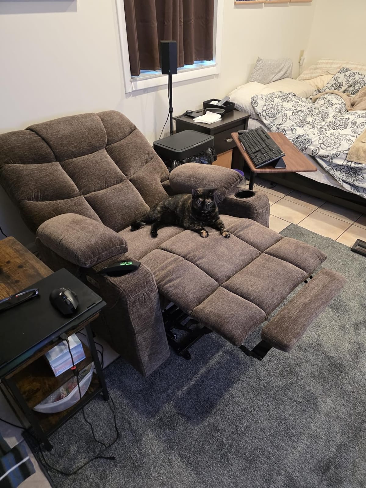MCombo Power Lift Recliner Chair for Elderly, Fabric 7283 (Brown, Large) customer photo 2