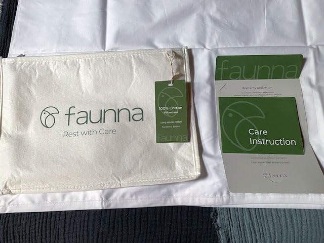 FAUNNA 100% Cotton Mattress Encasement Bed Bug Dust Mite Cover, Queen 12 customer photo 2