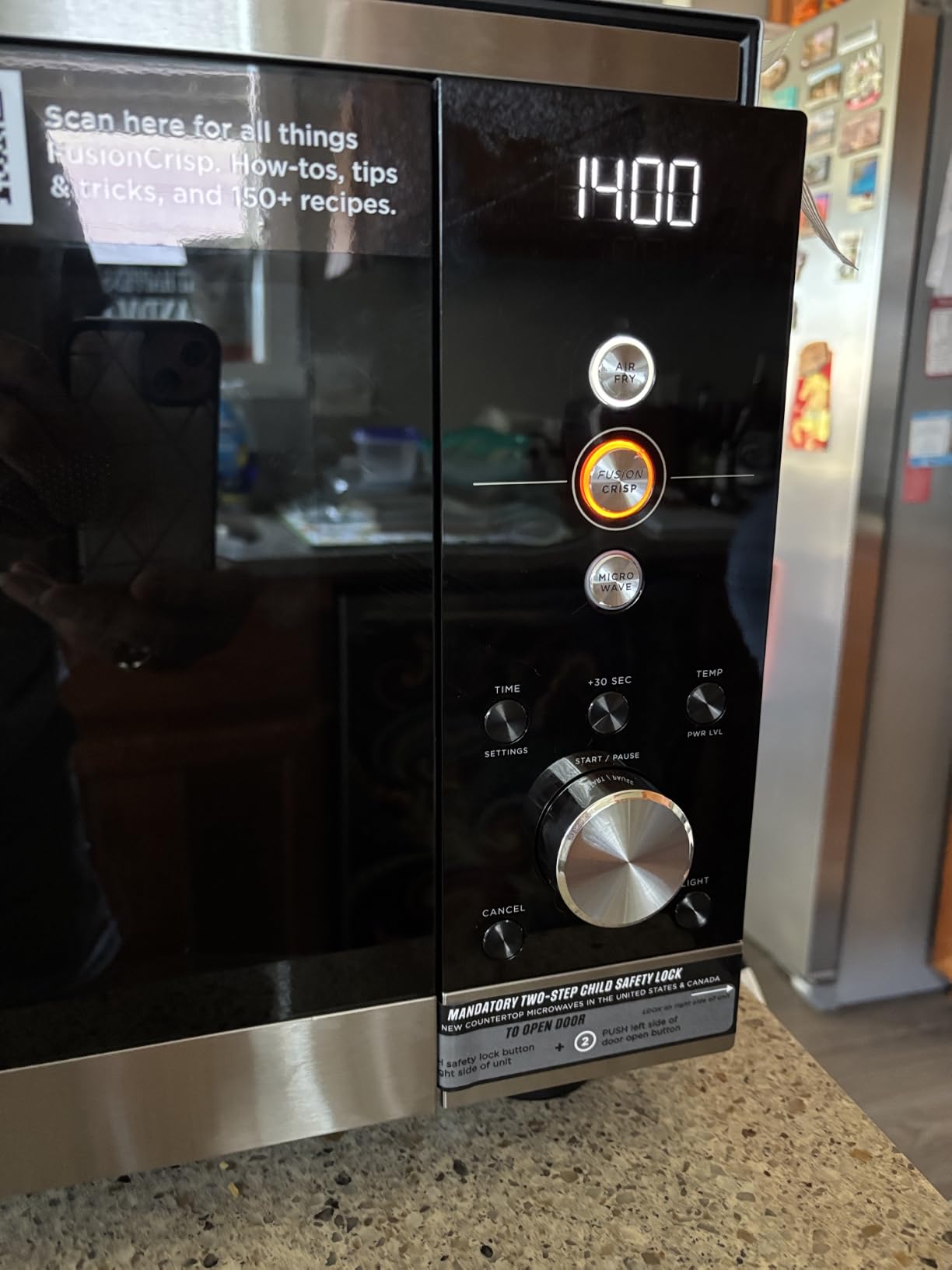 Ninja® Crispi™ Microwave & Air Fryer with FusionCrisp, Silver, MW101 customer photo 1