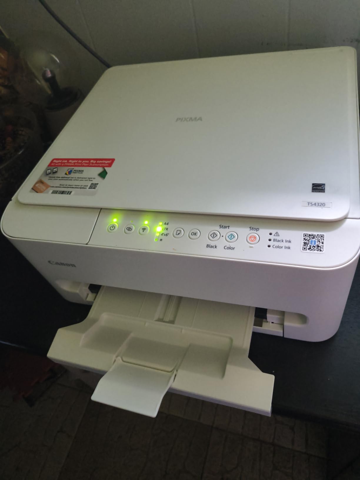 Canon PIXMA TS4320 – Wireless Color Inkjet Printer with Print, Copy, Scan customer photo 2