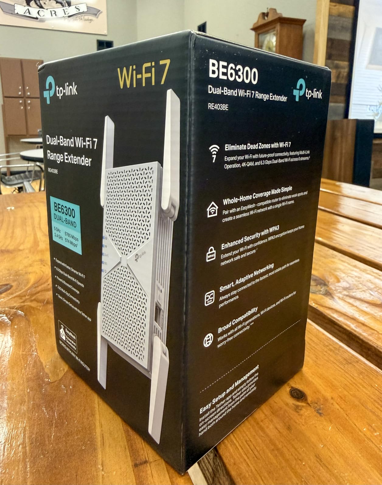 TP-Link BE6300 Wi-Fi 7 Dual-Band Range Extender RE403BE w/ 2.5G Port customer photo 2