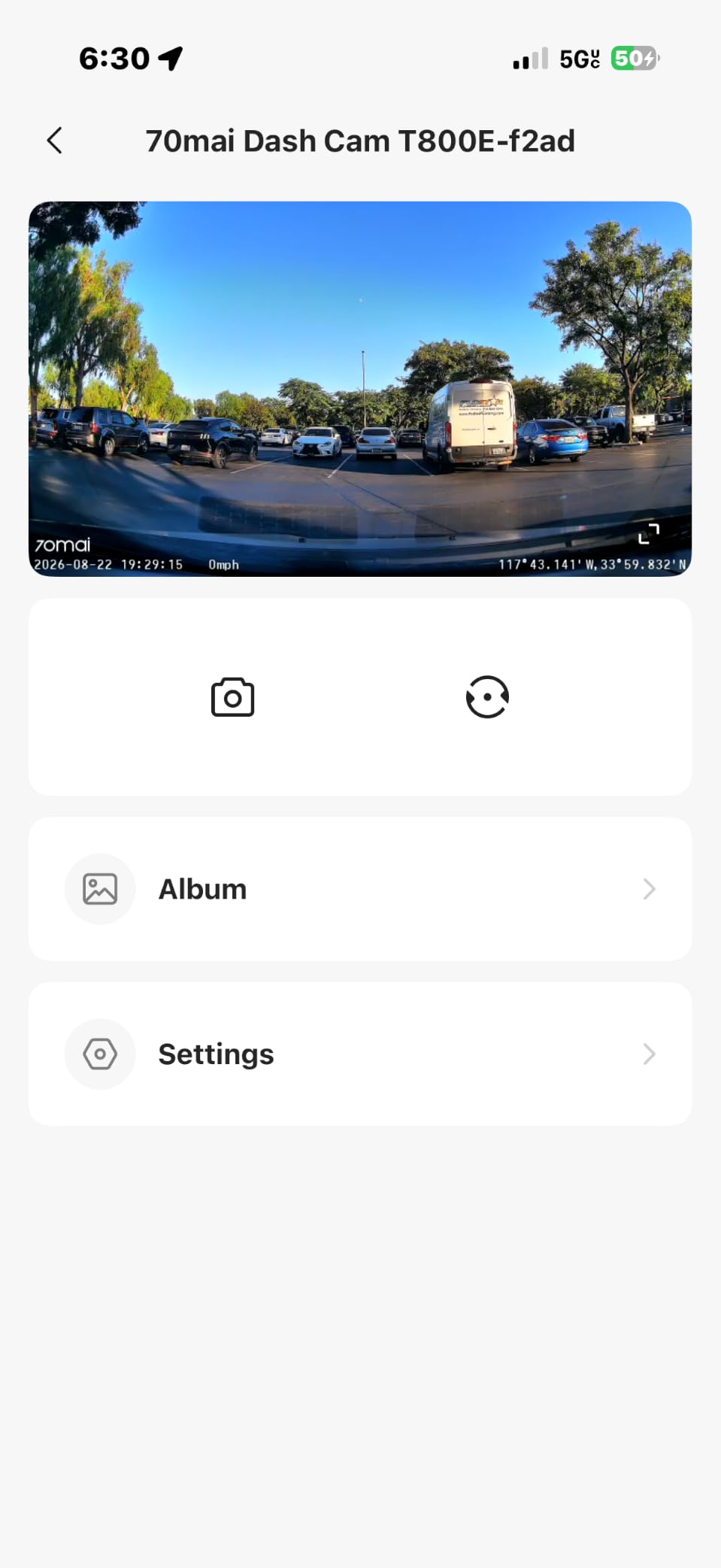 70mai 4K Dash Cam Front and Rear Inside, 3 Channel Car Dash Camera for Cars, Dashcam with GPS, Wi-Fi 6, Voice Control, Parking Monitor, Night Vision, Loop Recording, 64GB SD Card Included (T800E) customer photo 2