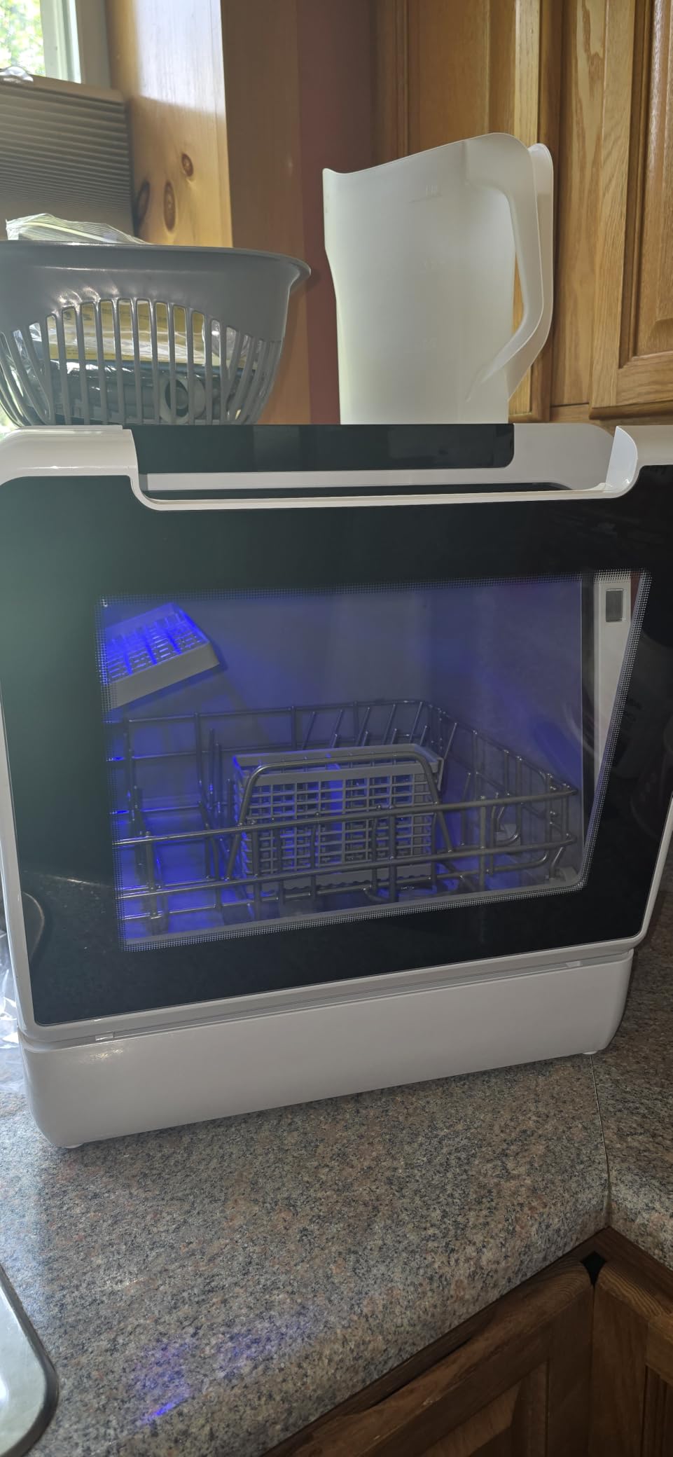 EUHOMY Countertop Dishwasher Portable, 8 Programs with 5L Tank, Black, 40dB customer photo 1