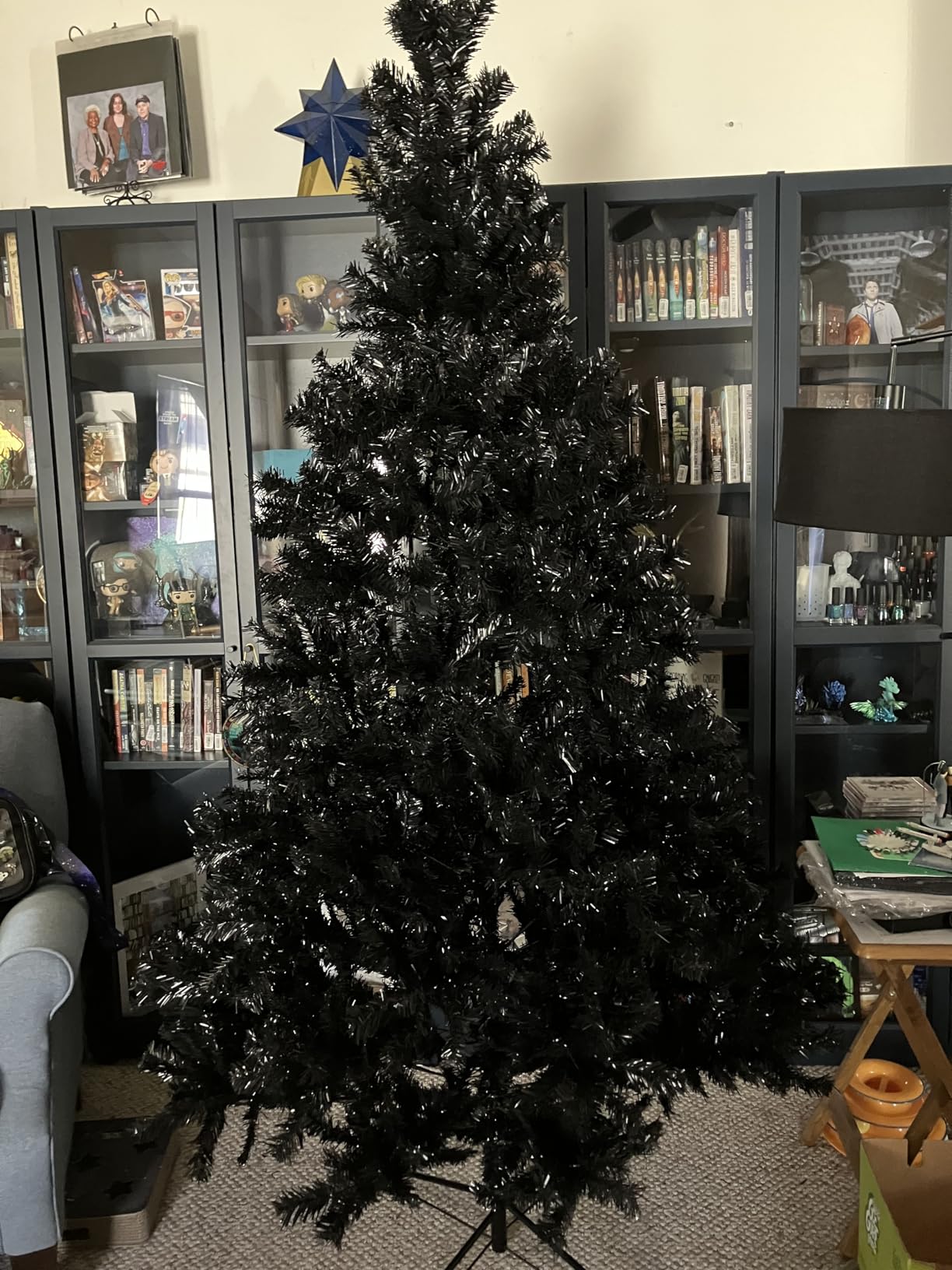 Best Choice Products 6ft Artificial Christmas Tree, Frosted Premium Unlit Hinged Design, Dense Partially Snow Flocked Branches Realistic Holiday Décor w/Easy Assembly, Base customer photo 1