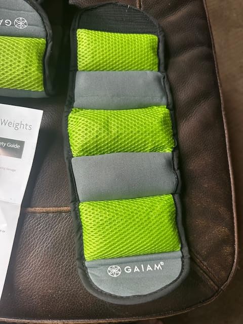 Gaiam Ankle Weights, Wearable Bracelet to Strengthen, Tone & Sculpt, Adjustable Ankle Weights for Women & Men for Yoga, Dance, Pilates, Barre, Cardio, Home & Gym Use customer photo 2