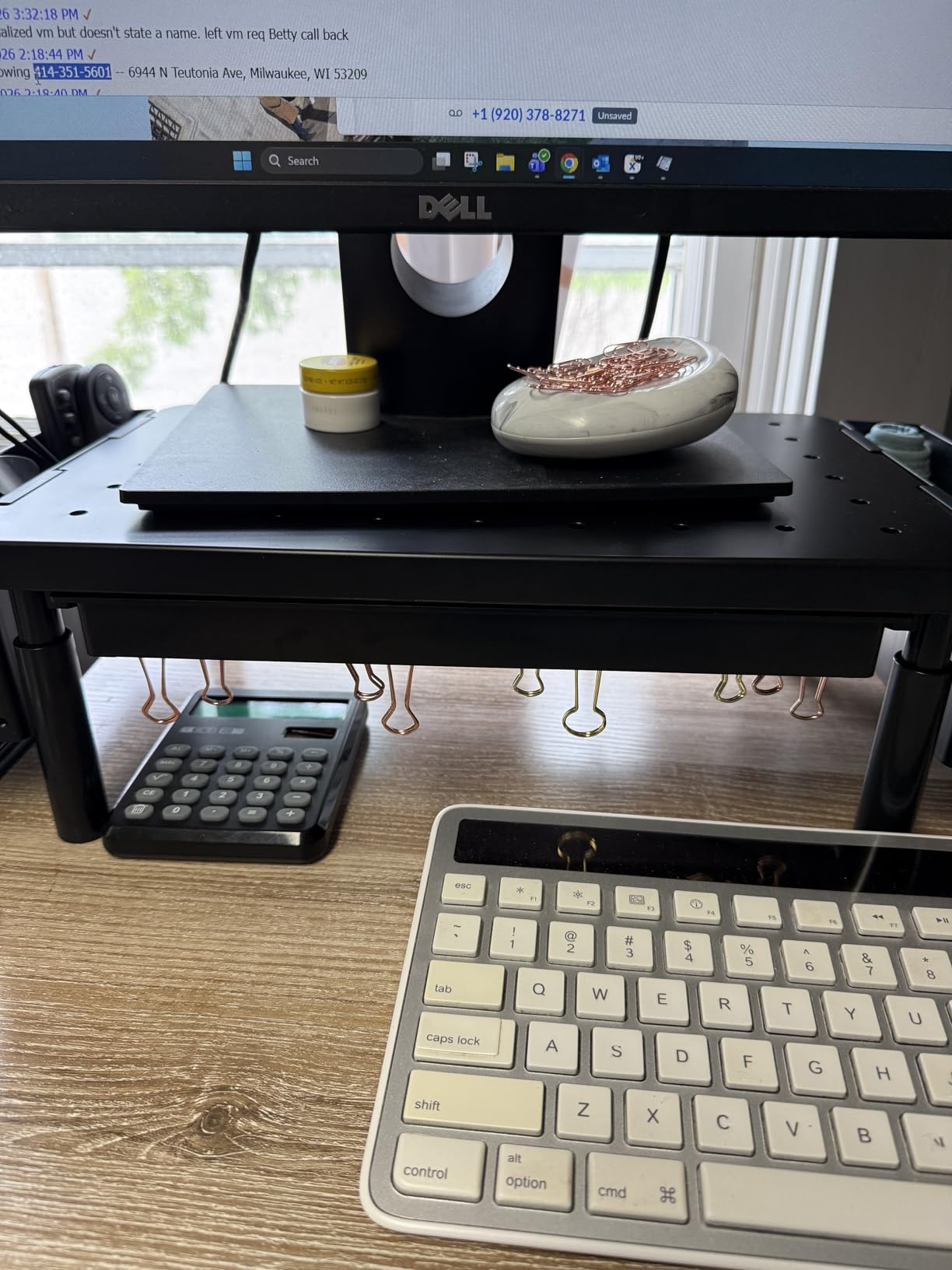 WALI Computer Monitor Stand with Storage and Pen Holder customer photo 2