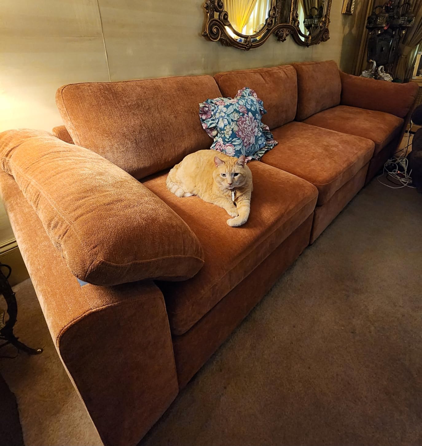 EASE MOOSE Oversized Sectional Modular Sofa, Comfty Deep Seat Couch for Living Room,Solid Wood Frame Sofa,Removable and Washable,Grey customer photo 2