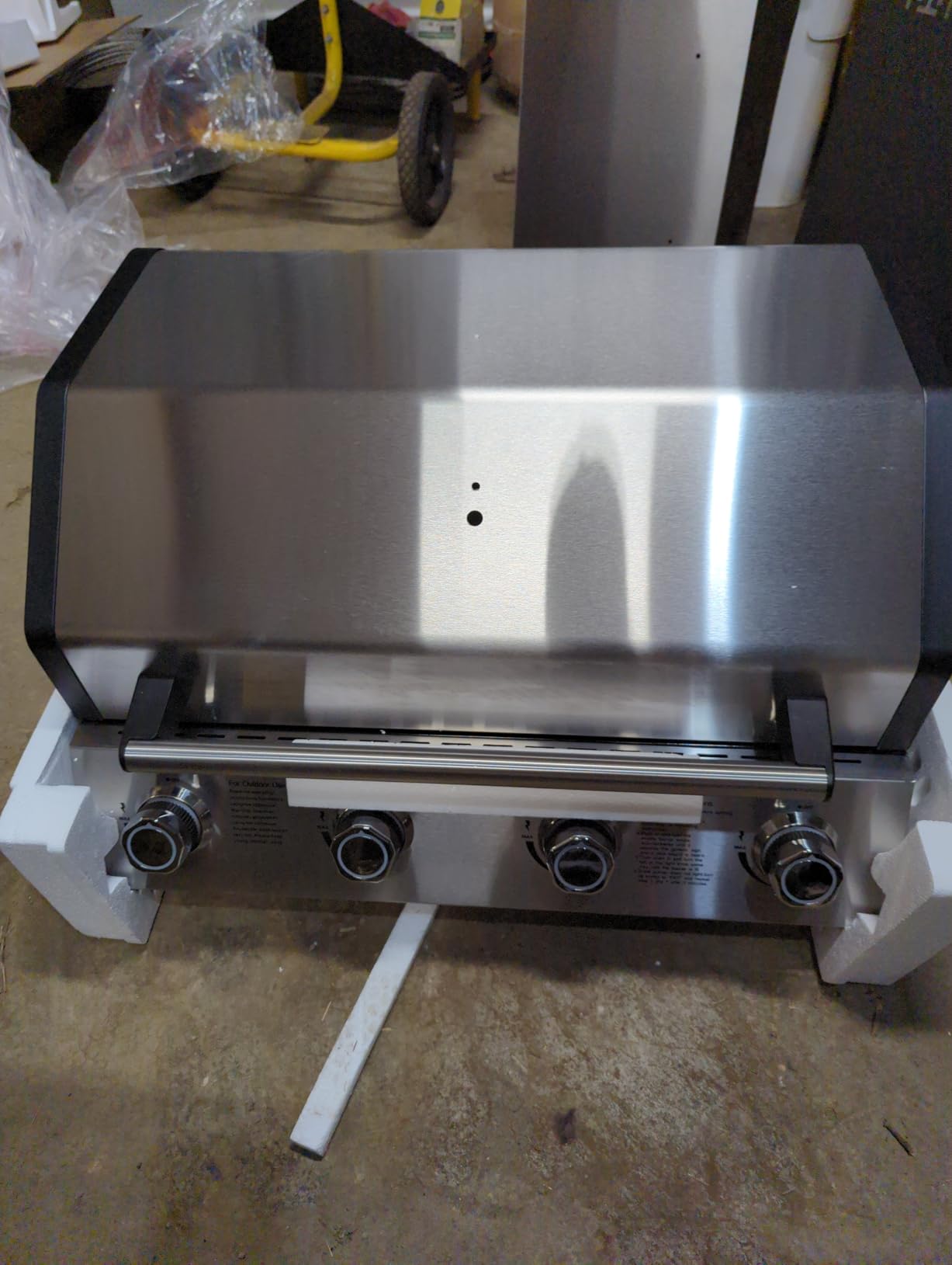 SKOK 5 Burner BBQ Grill with Infrared Side and Rear Burners, Gas Grill with Cast Iron Grates, Outdoor Barbecue Grill 72,000 BTU Output customer photo 1