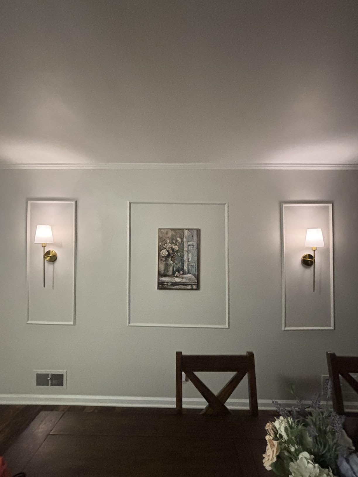 Accent Peel and Stick Wall Molding Kit Frame Pre Cut Moulding Panels customer photo 2