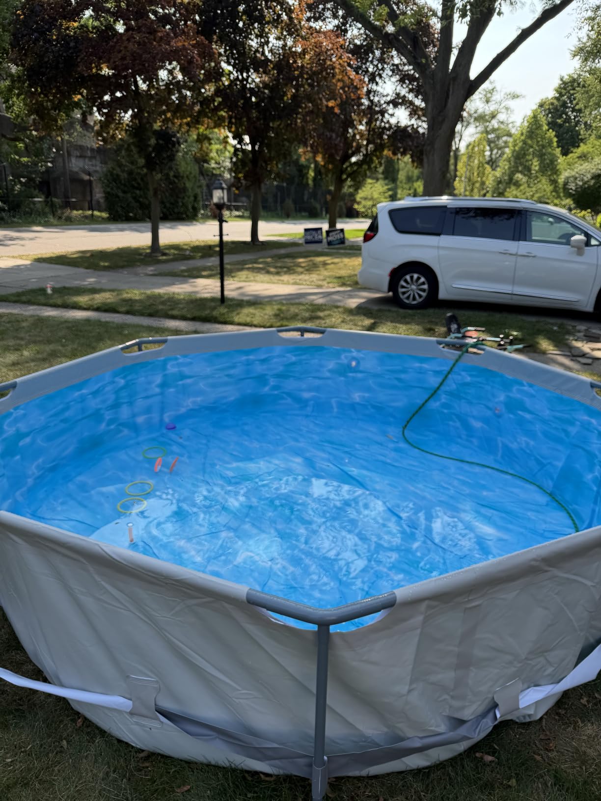 Above Ground Pool,10ft x 30in Frame Deep Swimming Pool-Deep Blue customer photo 1