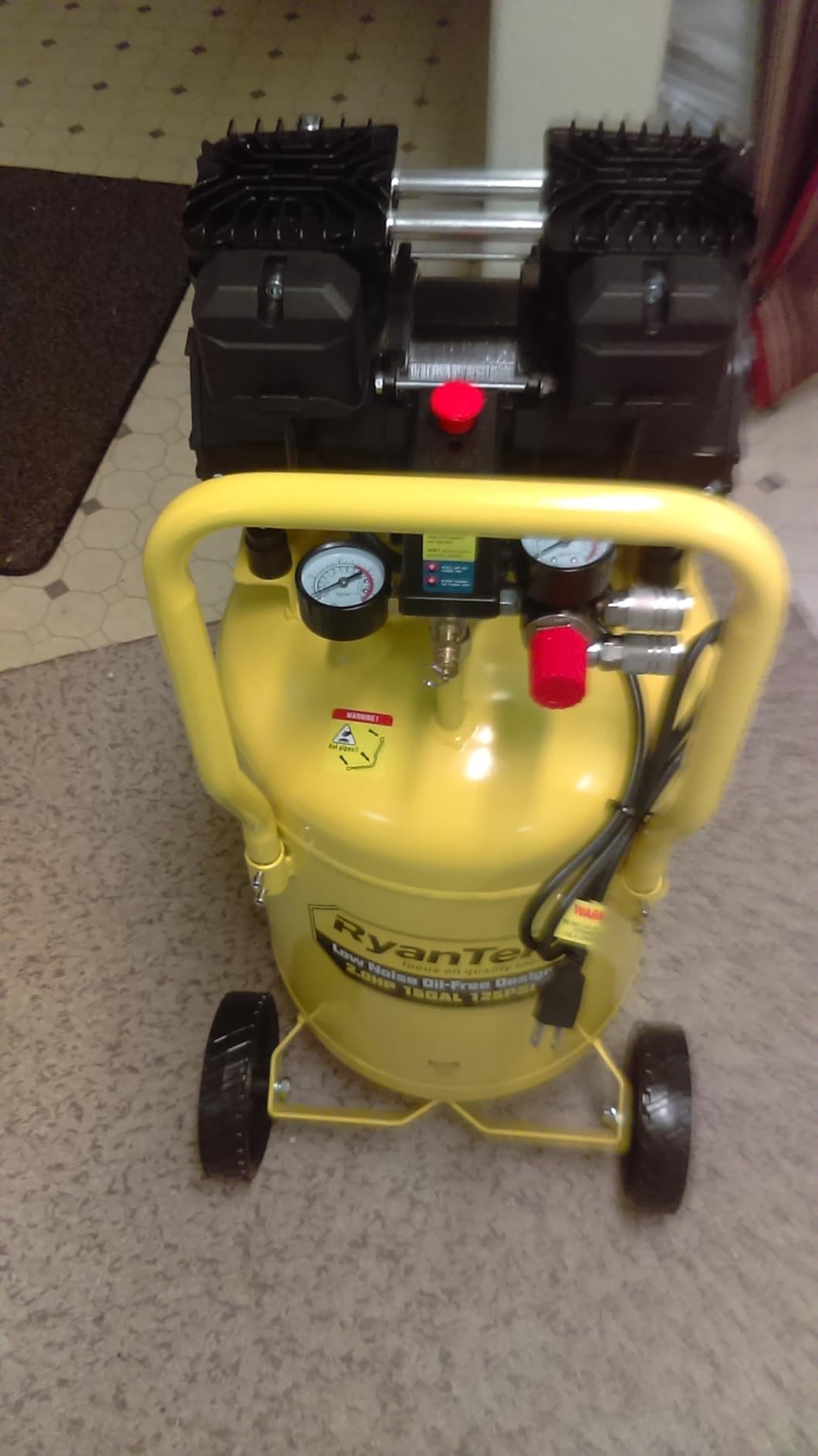 15-Gallon Air Compressor, 2HP, Quiet 66dB, 4.5CFM@90PSI customer photo 1