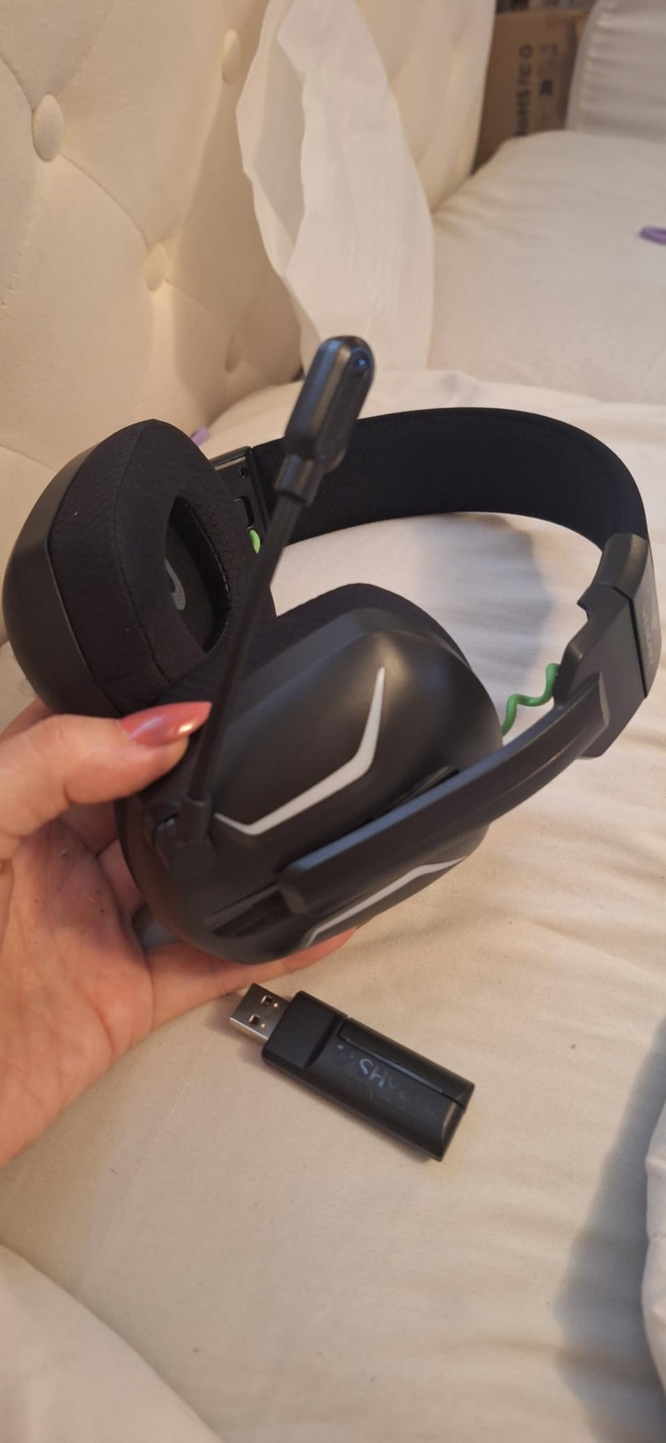 WESEARY Wireless Gaming Headset with Mic for Ps5, Ps4, PC| 3D Spatial Audio customer photo 1