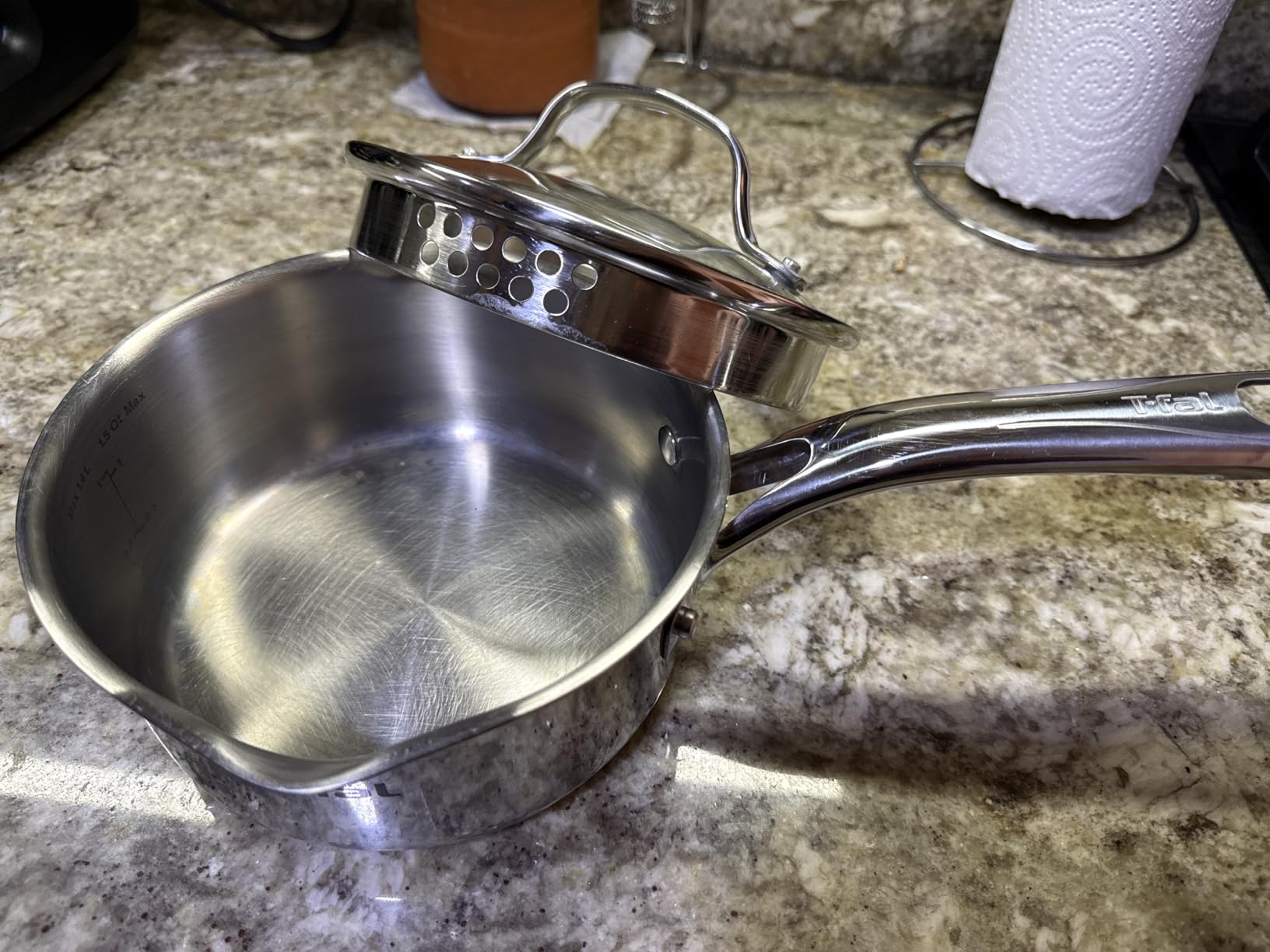 T-fal Gourmet 15-Piece Stainless Steel Pots and Pans Set, Induction Compatible customer photo 1