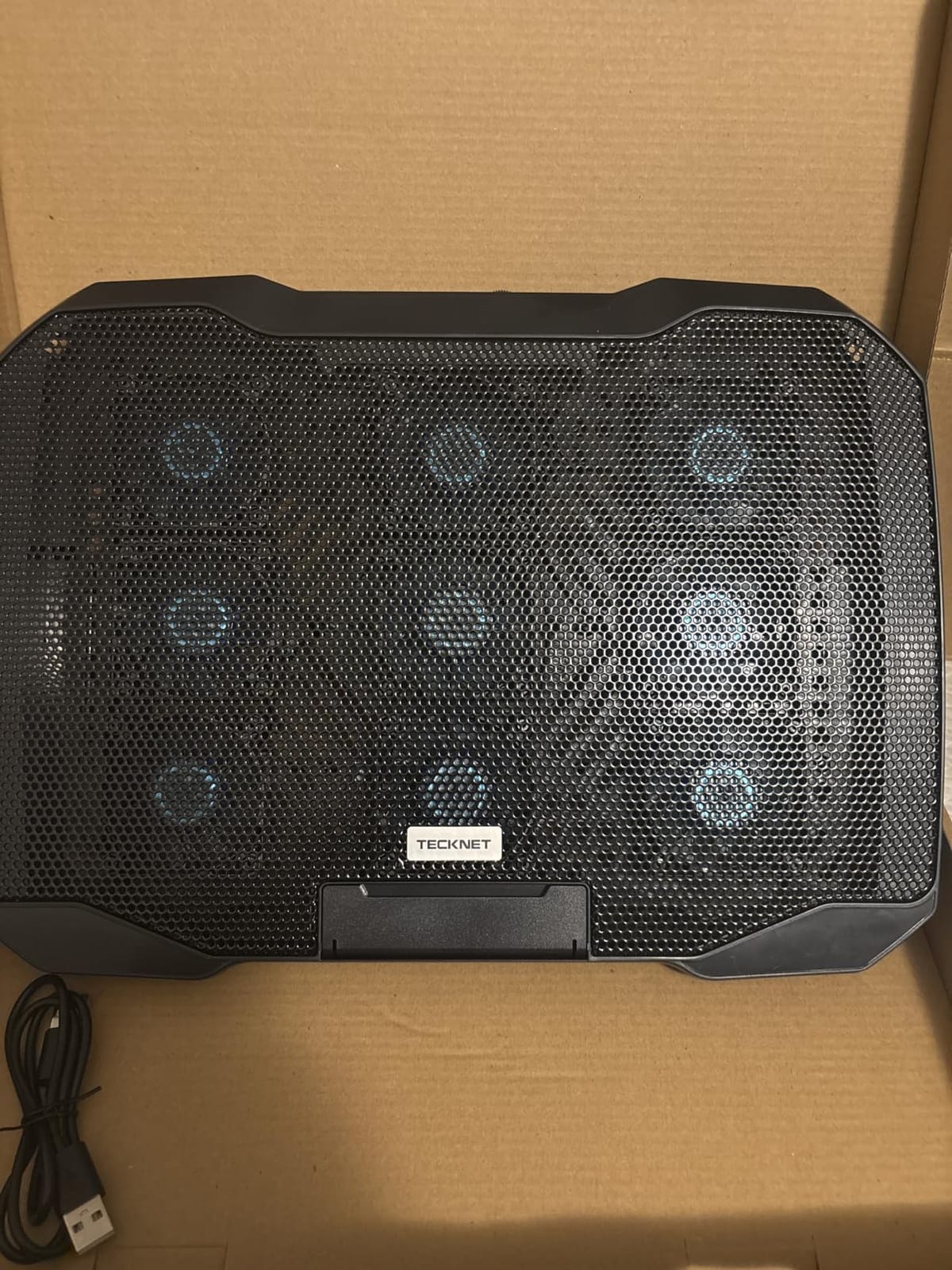 TECKNET Laptop Cooling Pad with Phone Stand, Laptop Cooler for 12-15.6 Inch customer photo 2