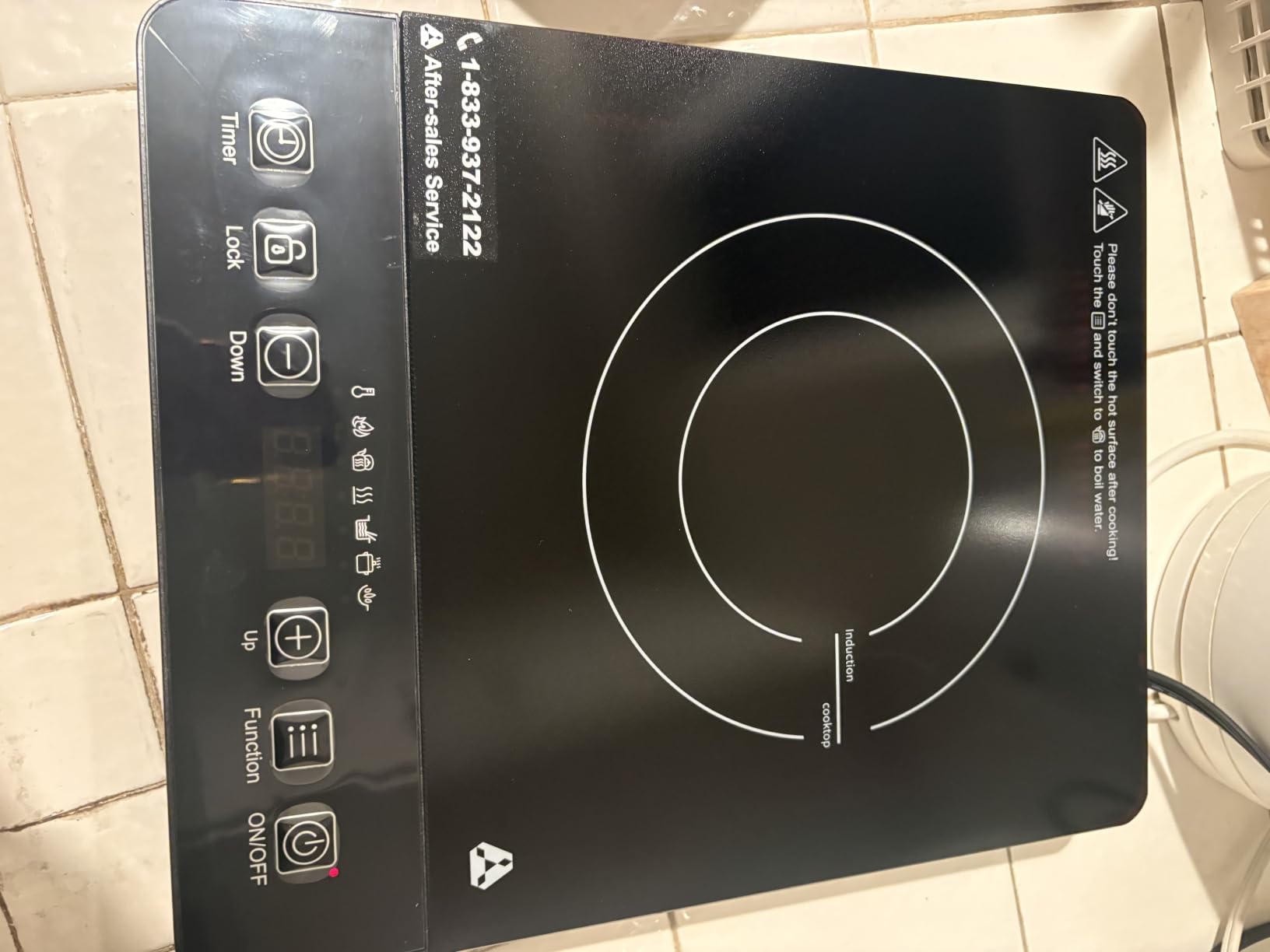 AAOBOSI Portable Induction Cooktop, 1800W, 20 Temp & Power Levels, Timer customer photo 1
