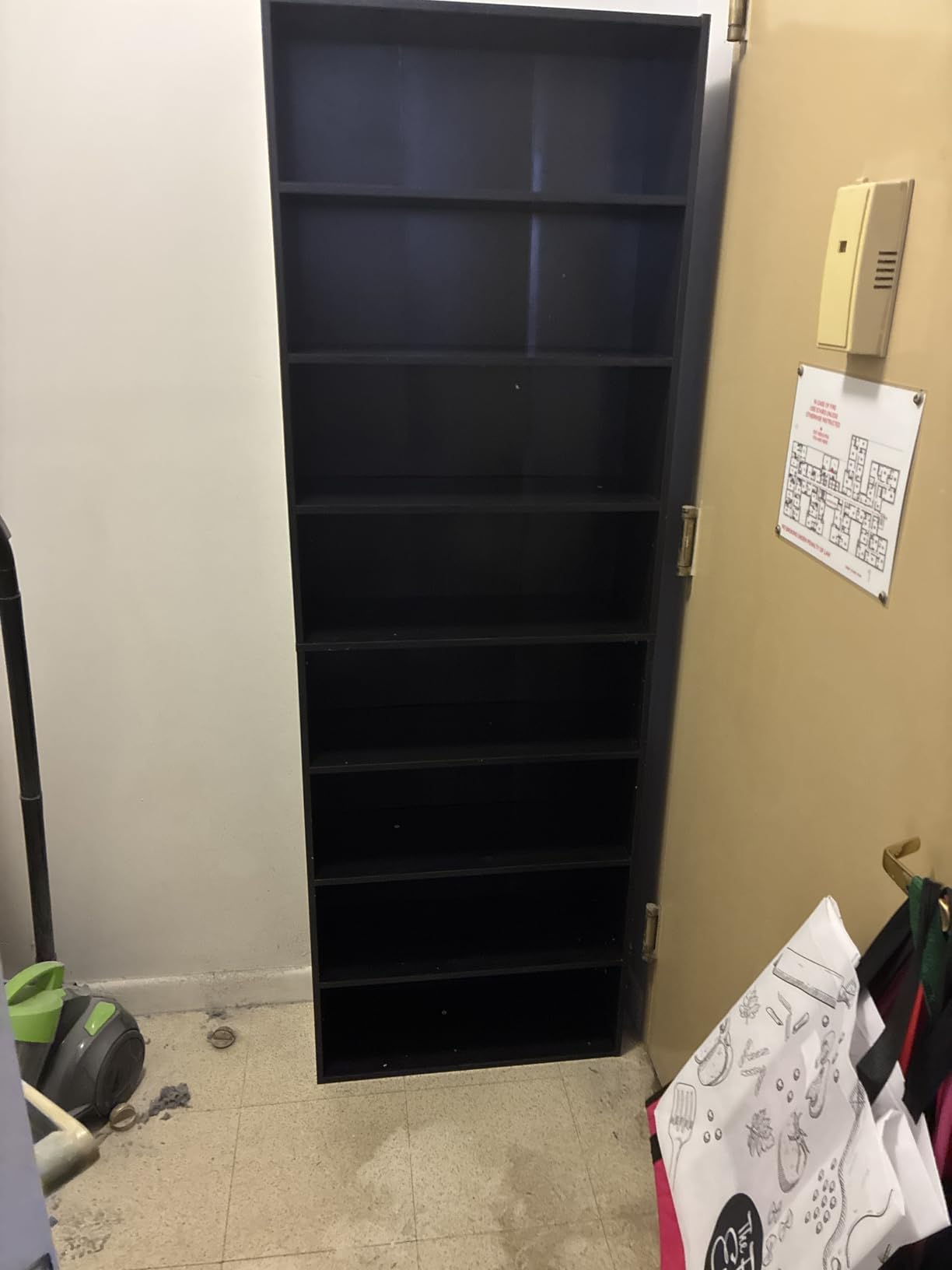 8 Tier DVD Storage Shelf, DVD Shelf holds up to 280+ DVD, Brown customer photo 2