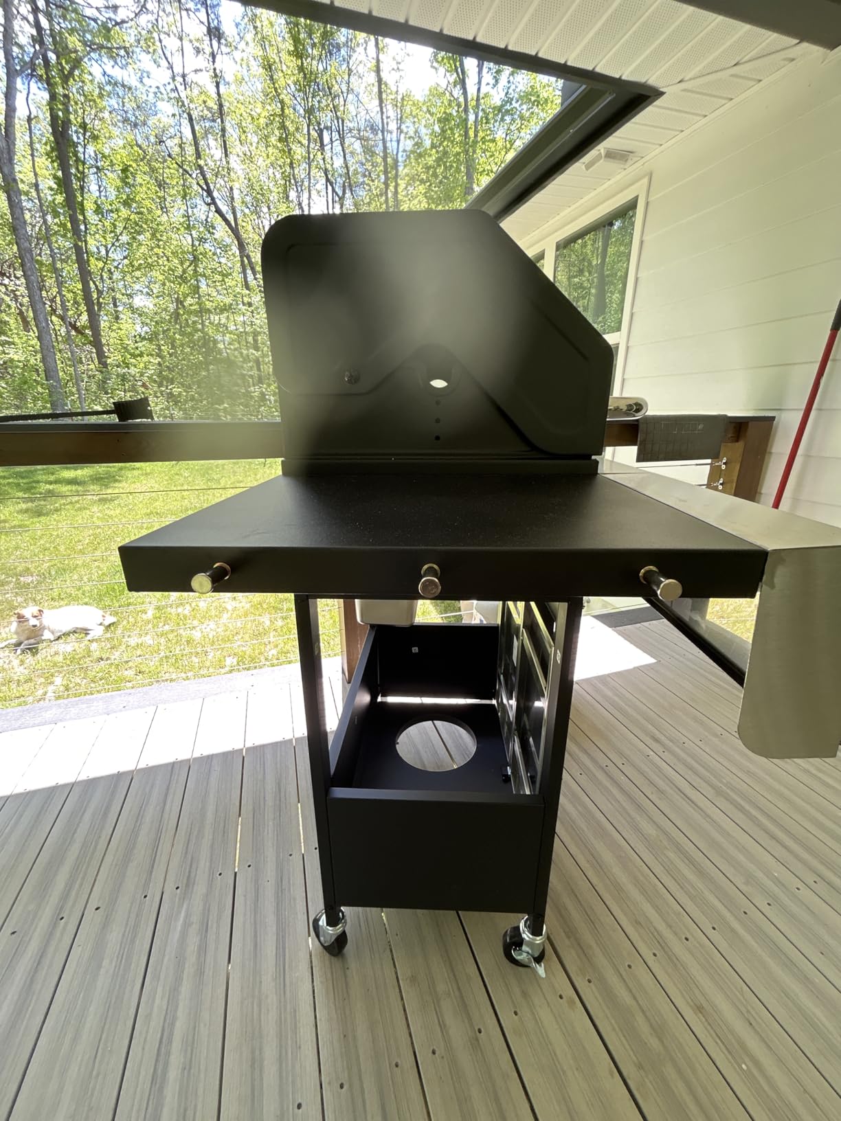 4-Burner Propane Gas Grill and Griddle Combo with Side Burner customer photo 2